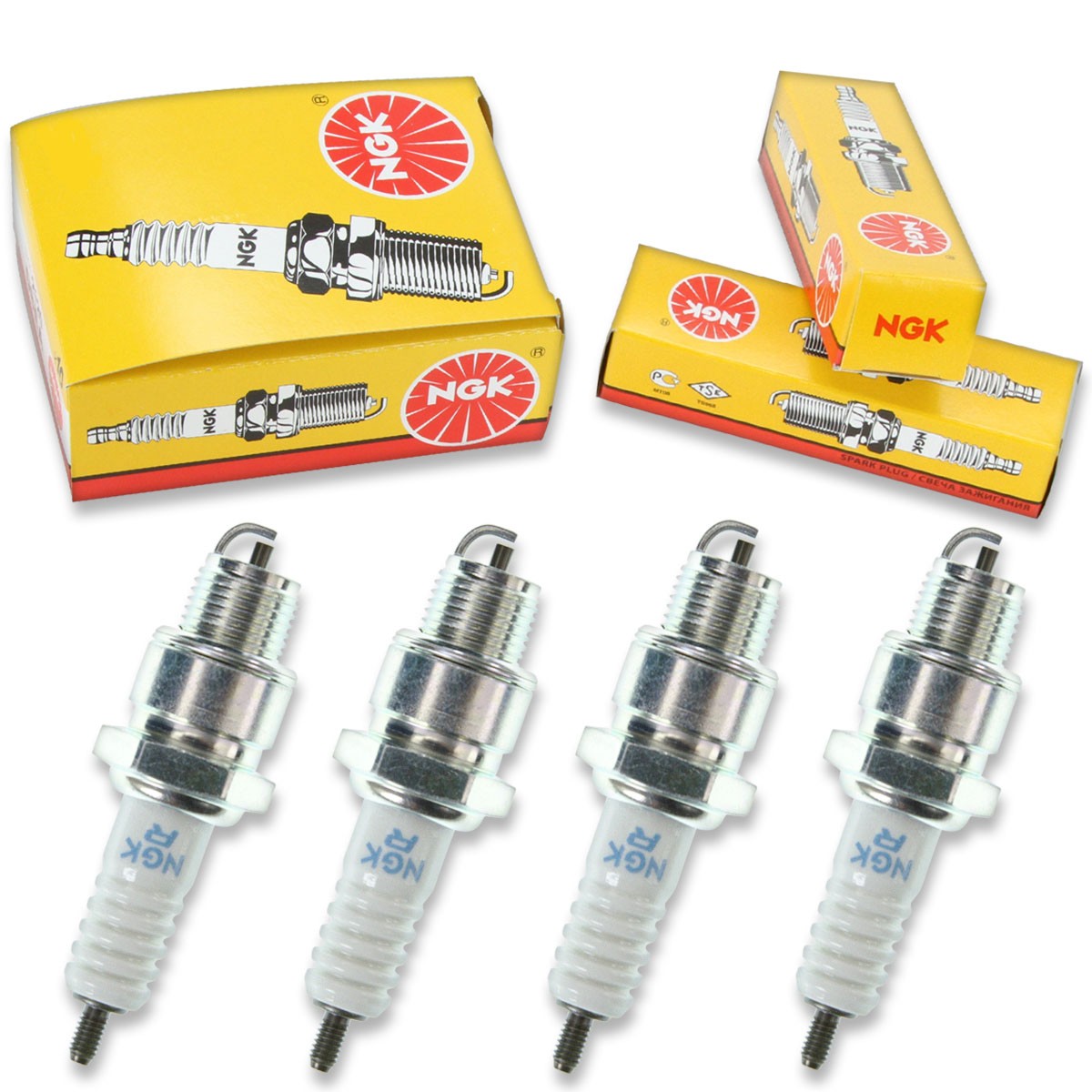 4pcs 05-10 DRR DRX2 50 LTD NGK Standard Spark Plugs 50 Kit Set Engine ve