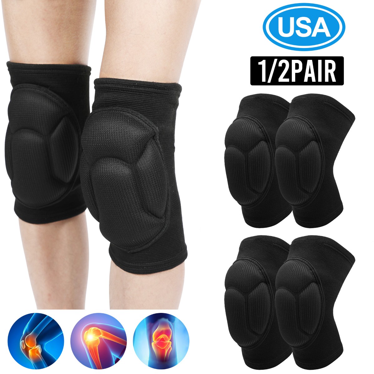 Professional 3D Knee Pads Leg Protector For Sport Work Flooring Construction