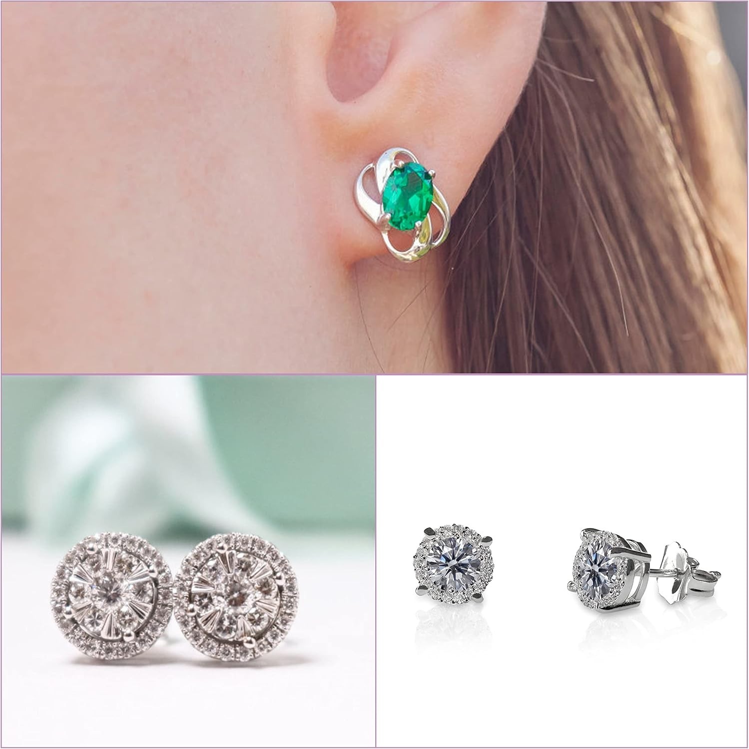 - Earring Posts, 300 pcs, Silver, Earring Studs for Jewelry Making, Earring Post