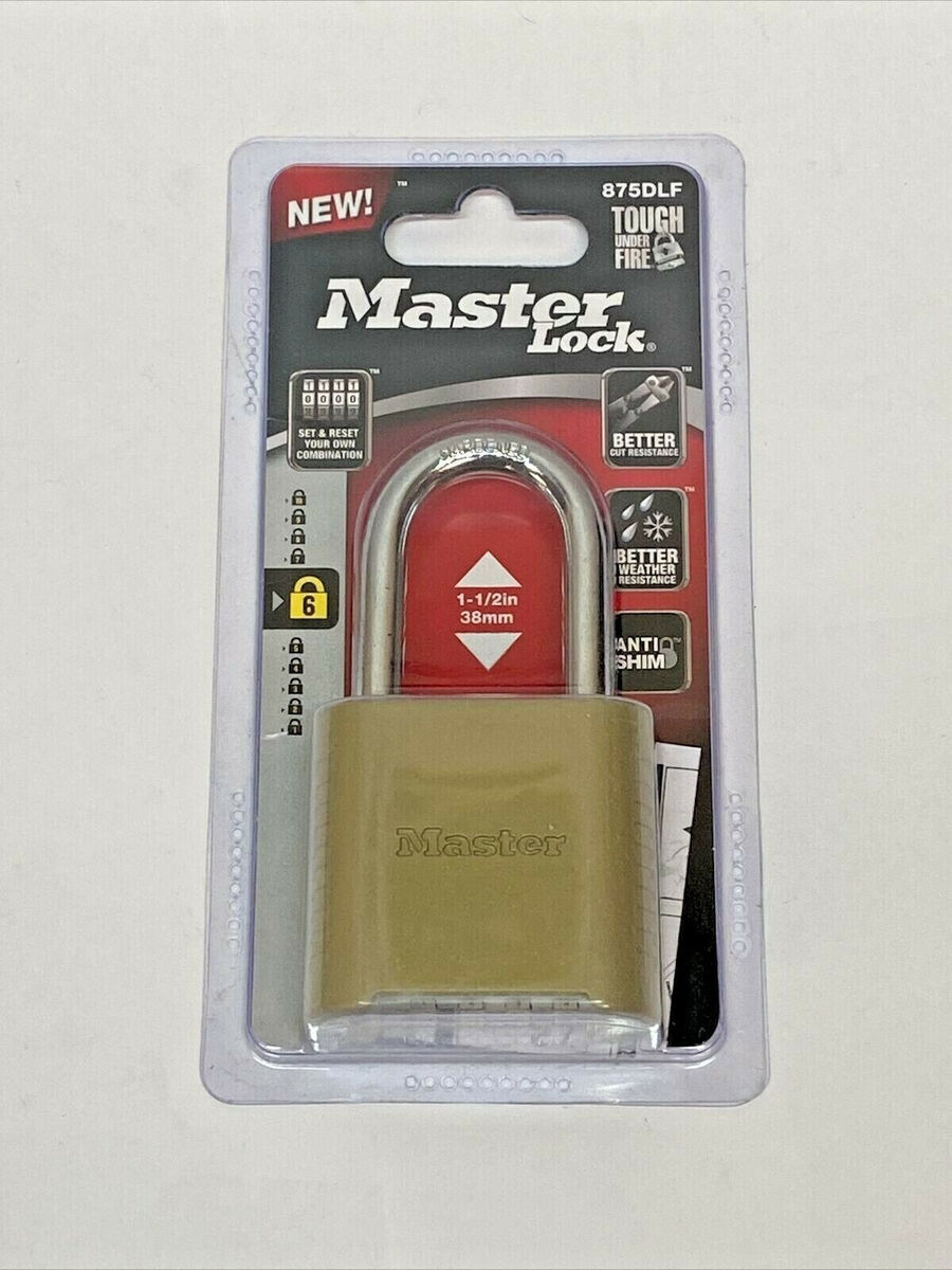 Master Lock 2” (51mm) Set & Reset Your Own Combination Padlock 875DLH