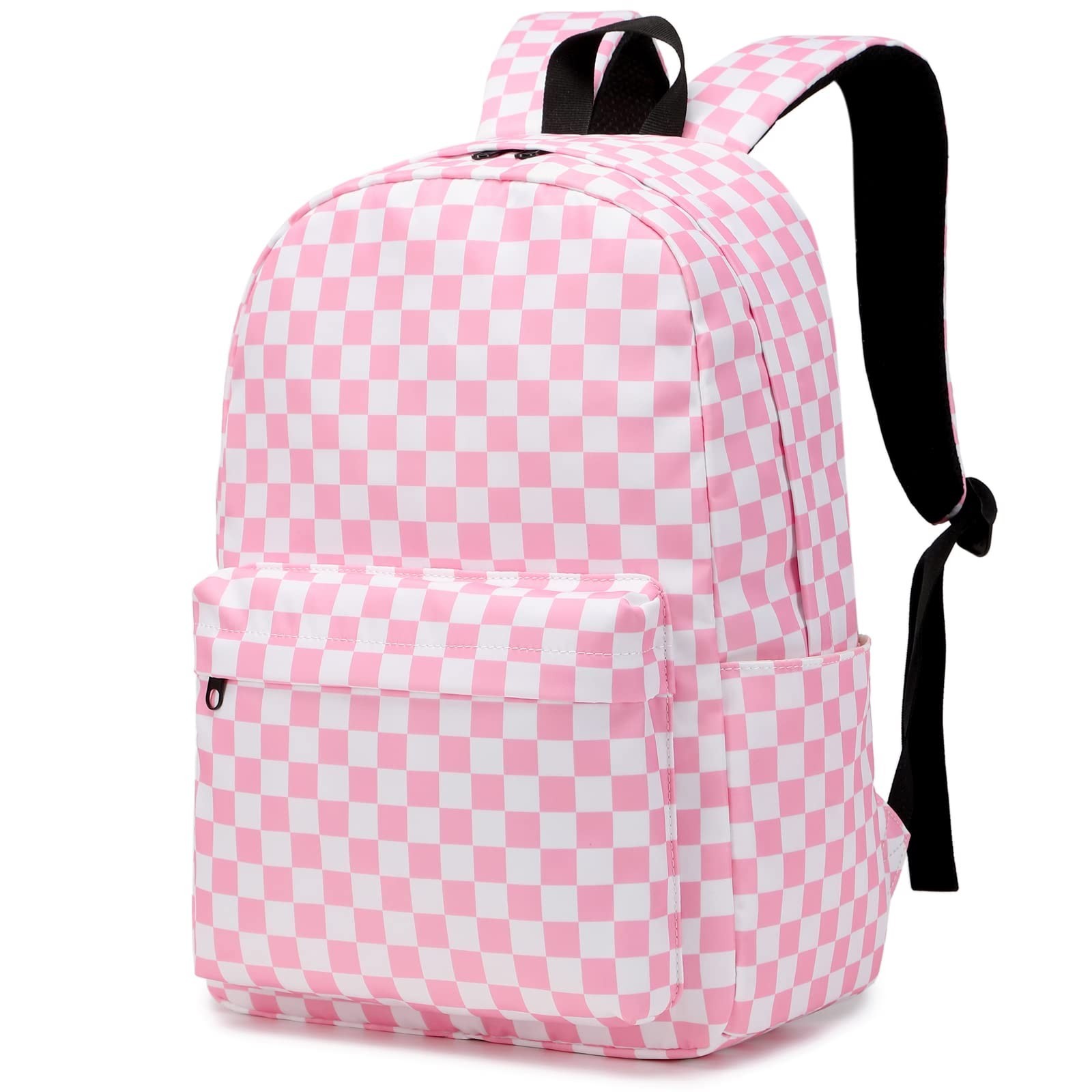 Checkered Backpack for Girls Kids School Bag Teens Women College Bookbag Casu...