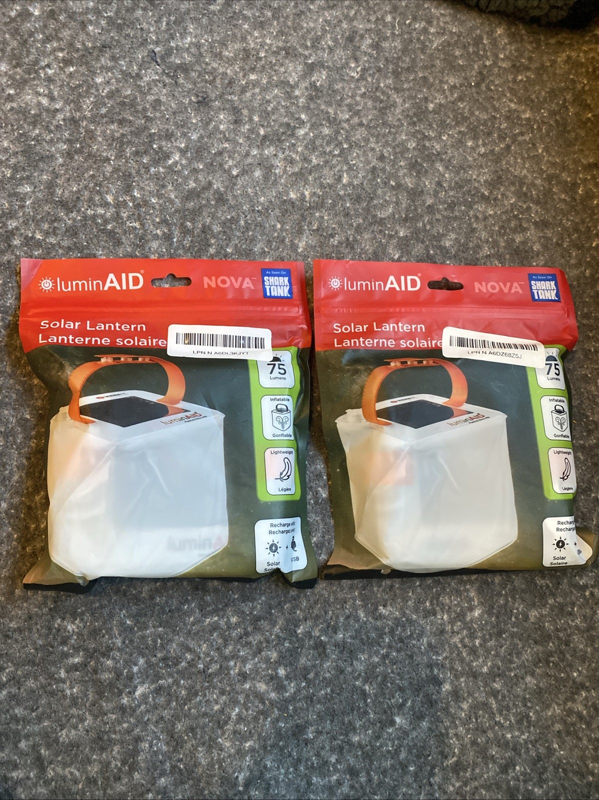 LuminAid Nova solar lantern (2) Pack