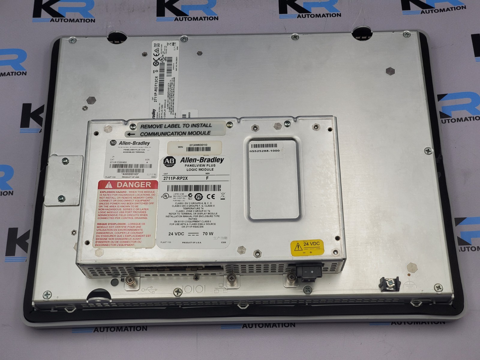 Allen Bradley 2711P-T12C4D2 PanelView Plus 1250 Operator Interface Panel 24V 70W