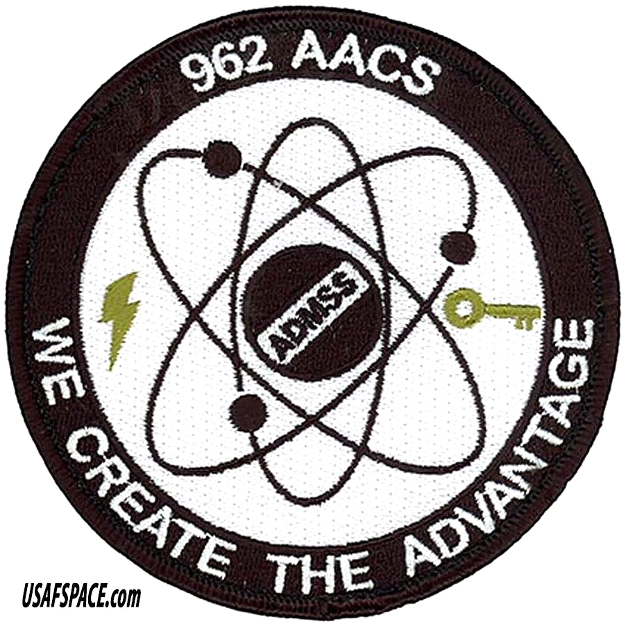 USAF 962nd AIRBORNE AIR CONTROL SQ-E-3 AIRBORNE WARNING & CONTROL SYSTEM PATCH