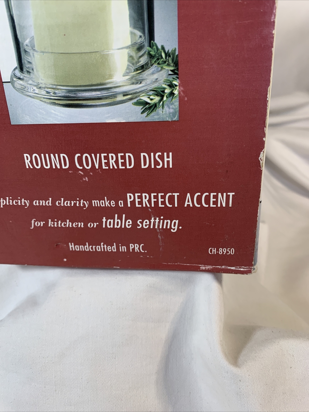 Clear ~ Round Covered Dish 3.5" Tall ~ CH-8950
