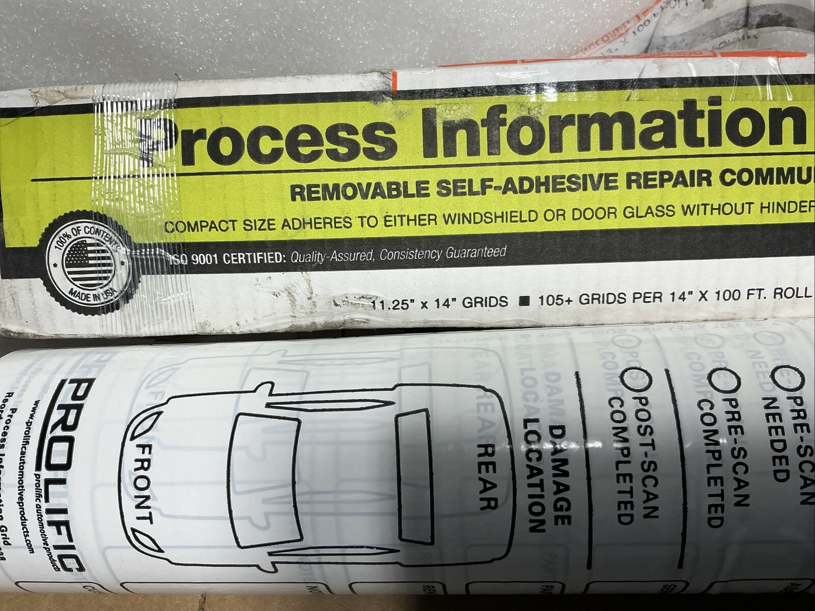 1 Roll Removable Self-adhesive Process Information grids 14”x11.5” #1500038