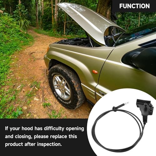 Front Hood Latch Cable Hood Release Cable Hood Control Cable - 55135532AB
