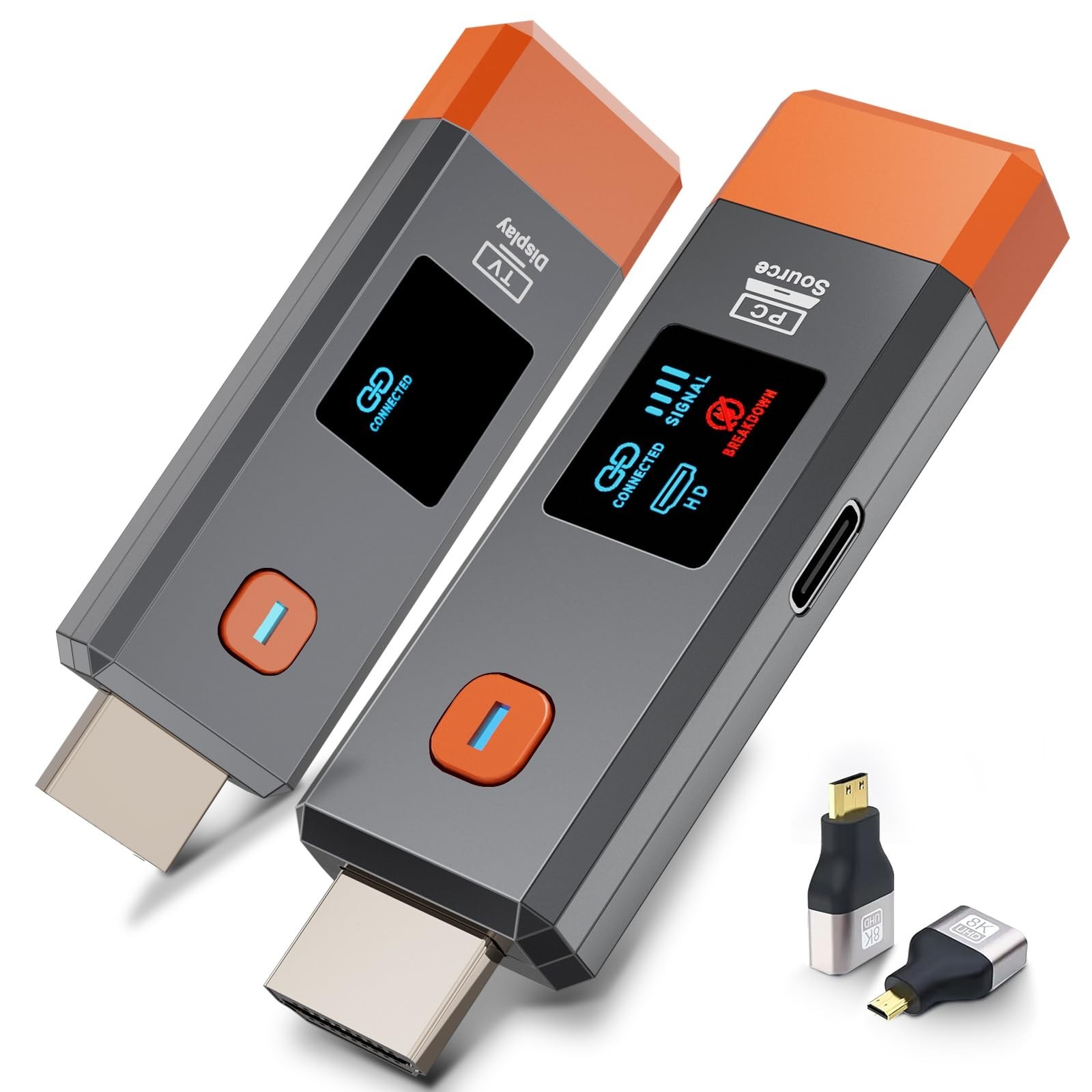Wireless HDMI Transmitter & Receiver 328ft 4K/1080P Plug & Play Video Extender
