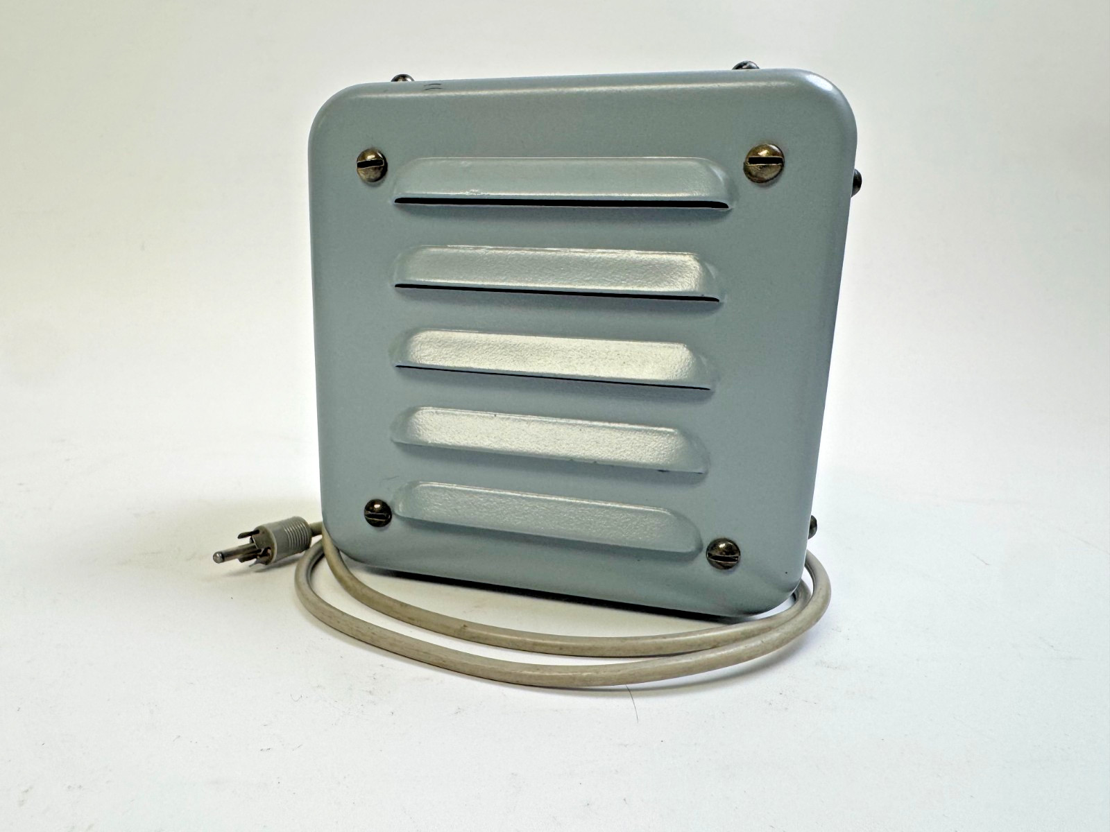 Vintage Ham Radio External Speaker - Two-Tone Gray & Green - 1950s/1960s Era