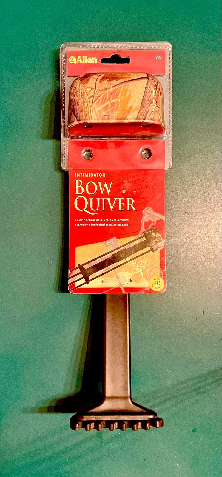 NEW#703 Allen Intimidator Bow Quiver Holds 4 carbon,aluminum,fiberglass arrows
