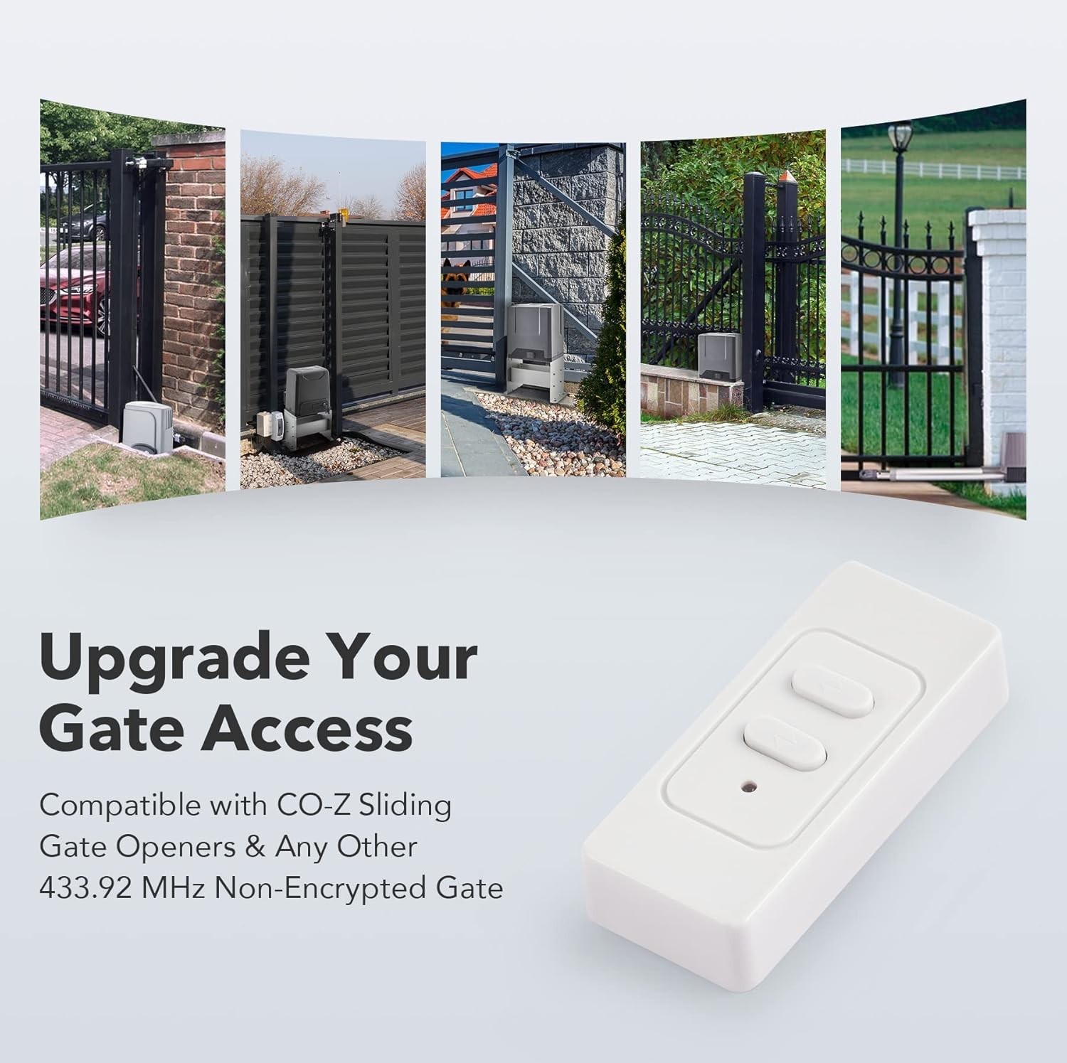 Universal Remote Control for Automatic Doors - 433.92 MHz, Easy Pairing