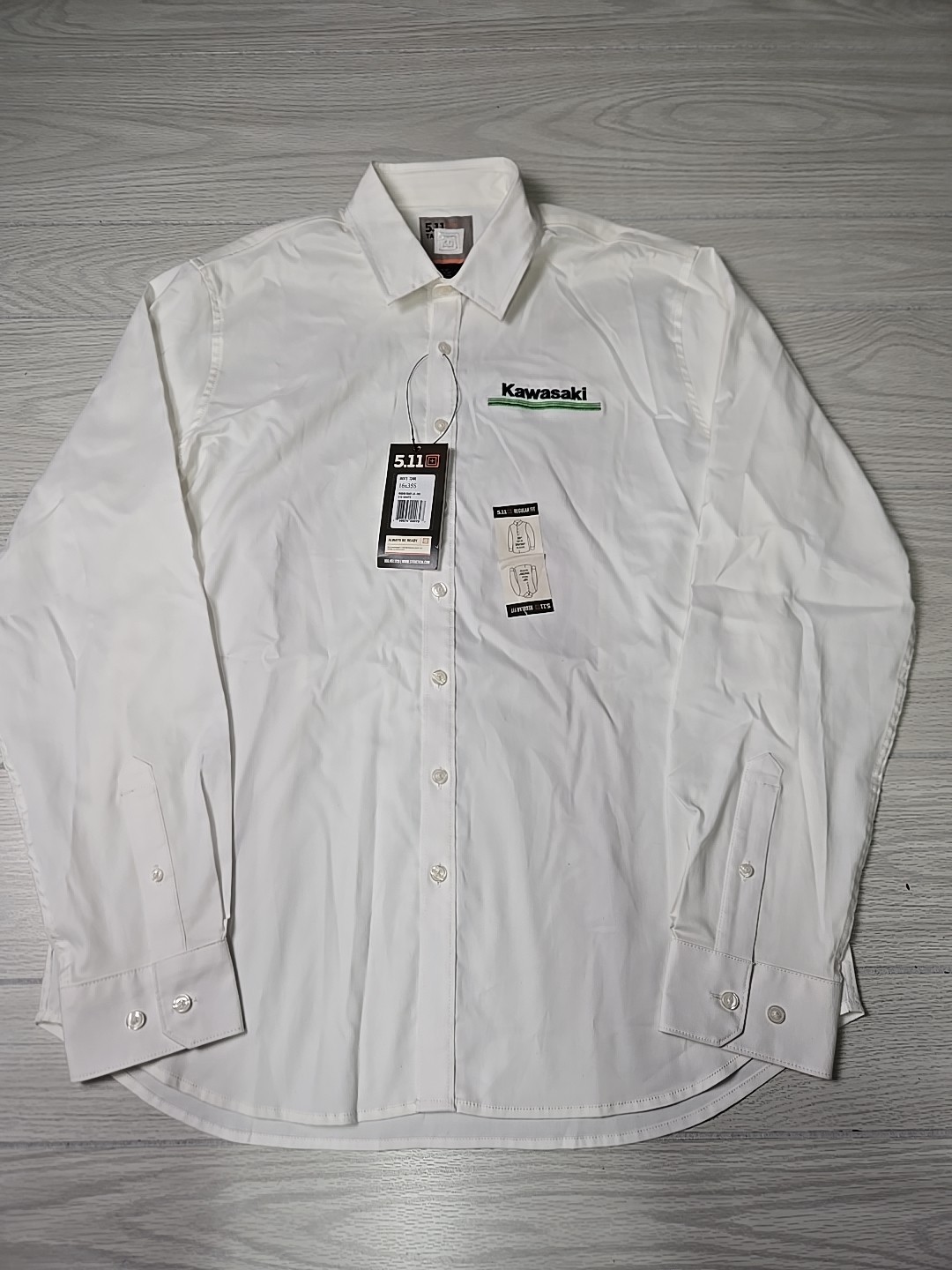 5.11 Tactical Mission Ready Dress Shirt Mens 16/35 Kawasaki Motorcycle Racing