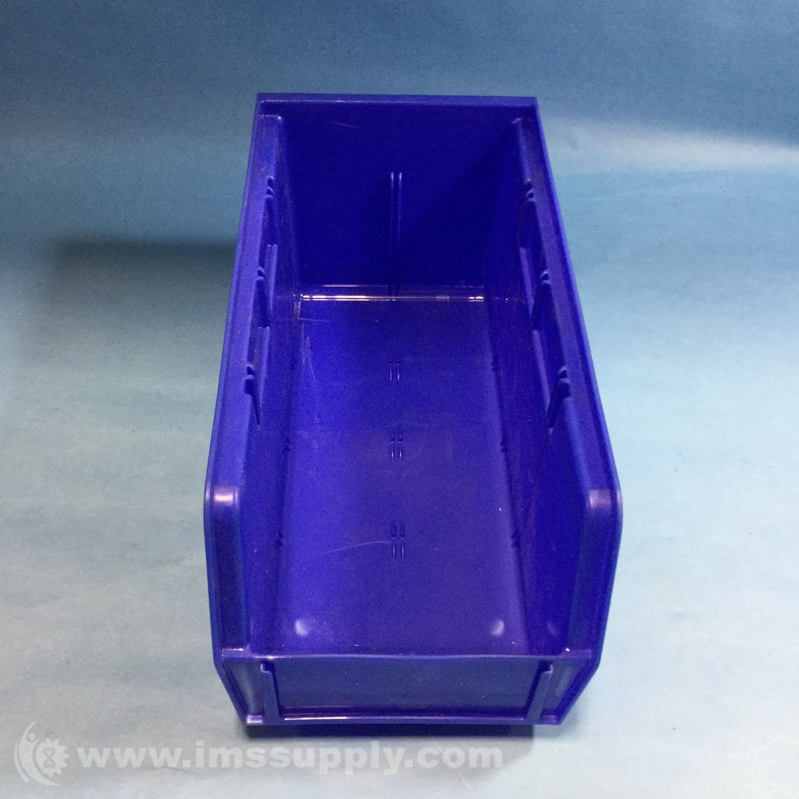 Uline S-12415 Blue Stackable Storage Bin 11" x 5.5" x 5" USIP