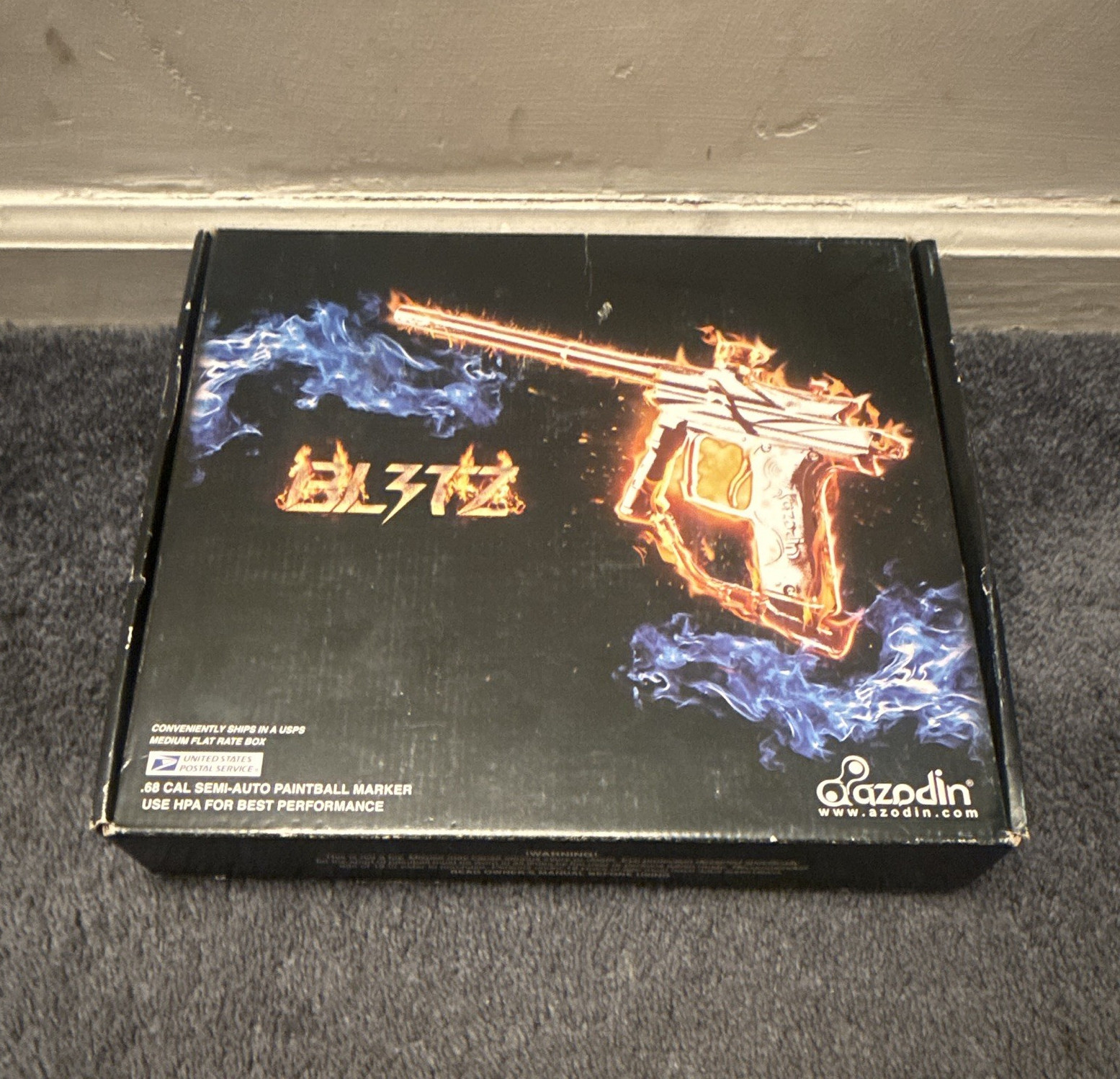 Azodin Blitz 4 Electronic Semi-Auto Paintball Marker Black w/ Box & Barrel