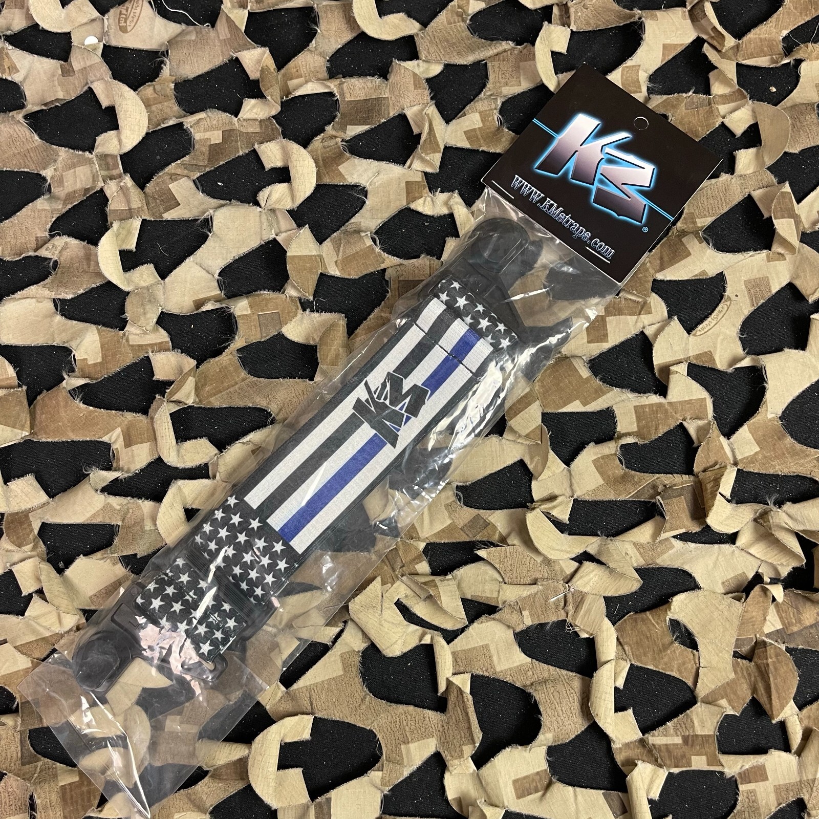 NEW KM Paintball EVS Goggle Strap - SE Blue Lives