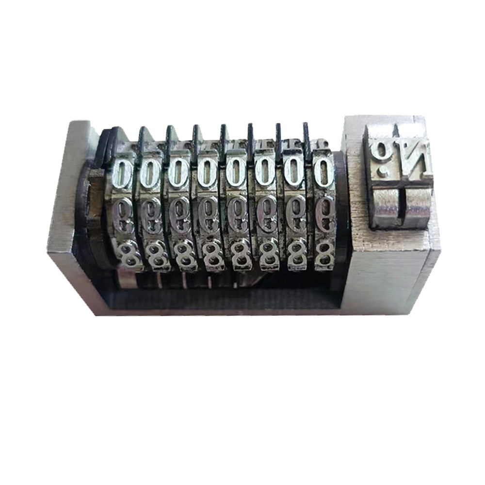 8 Digits Numbering Machine Forward for Letterpress Number Coding 4X8 Cicero