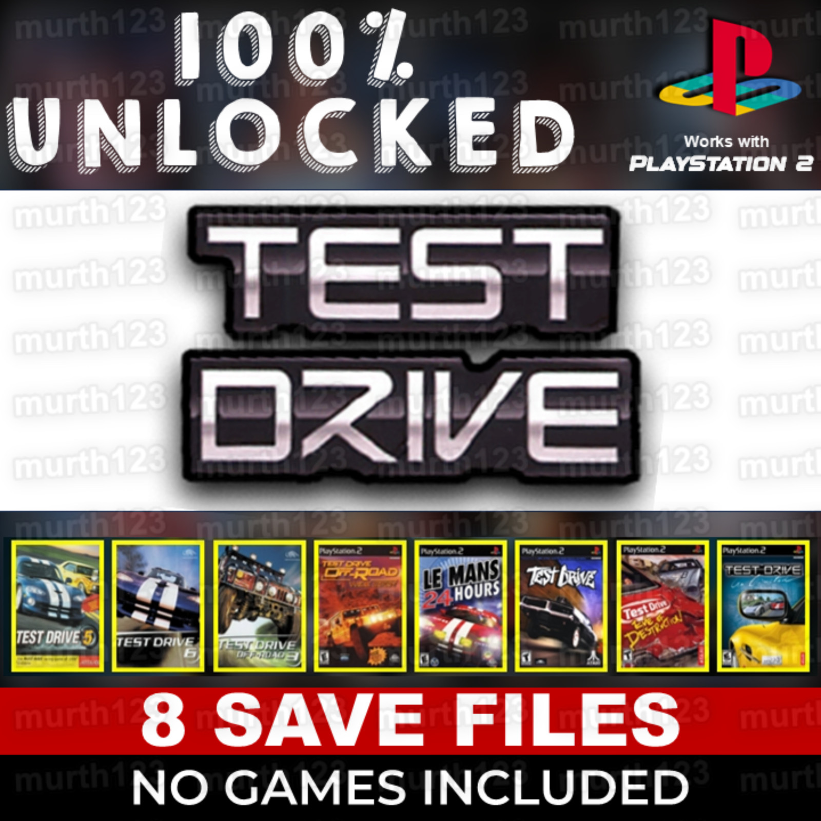Test Drive 4 5 6 Off-Road Unlimted PSX PS1 PS2 All Cars Track Unlocked Cheats