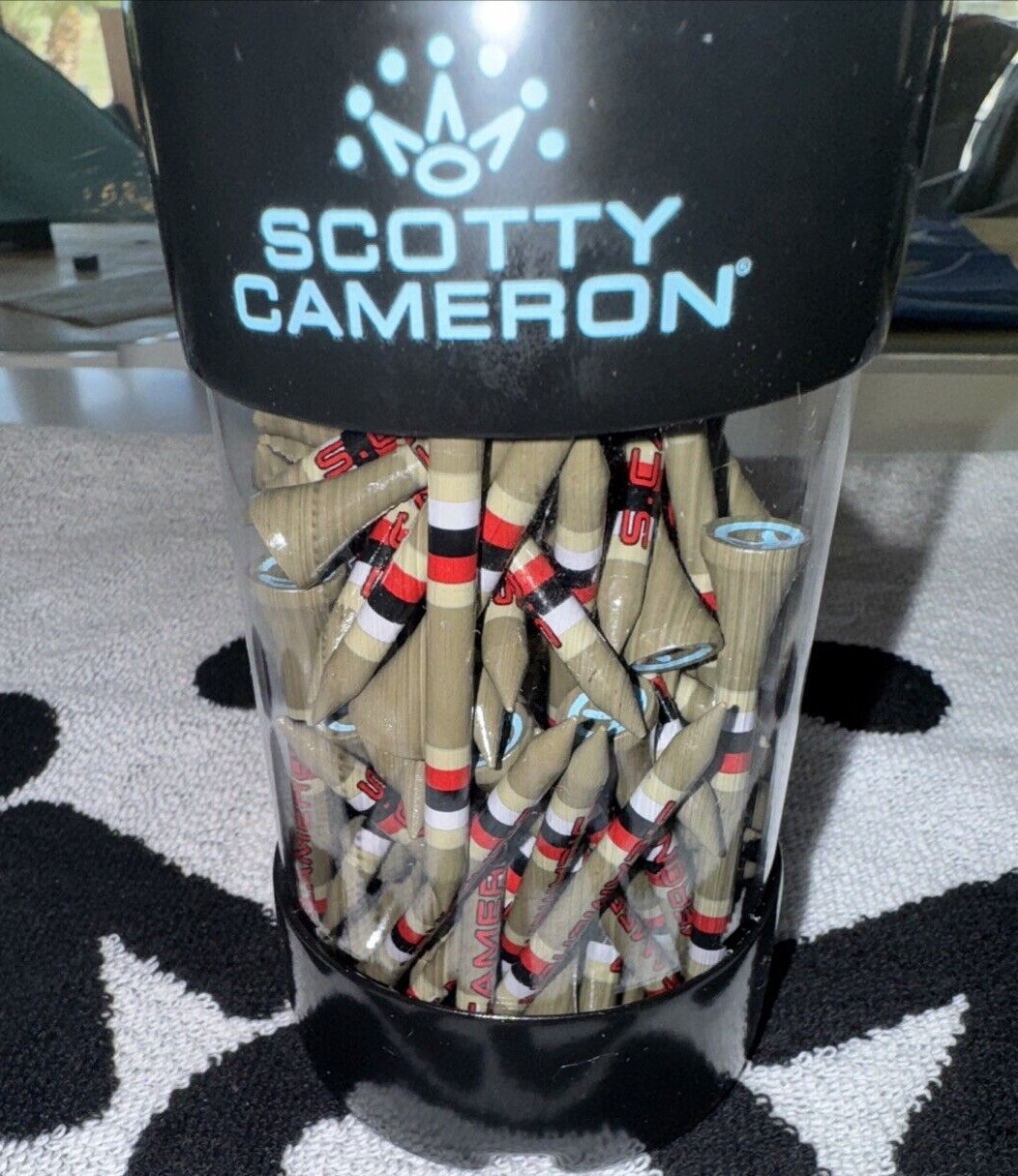 NEW SCOTTY CAMERON AMERICANA GOLF TEES  TIFF  CIRCLE T  75 COUNT 2.75"