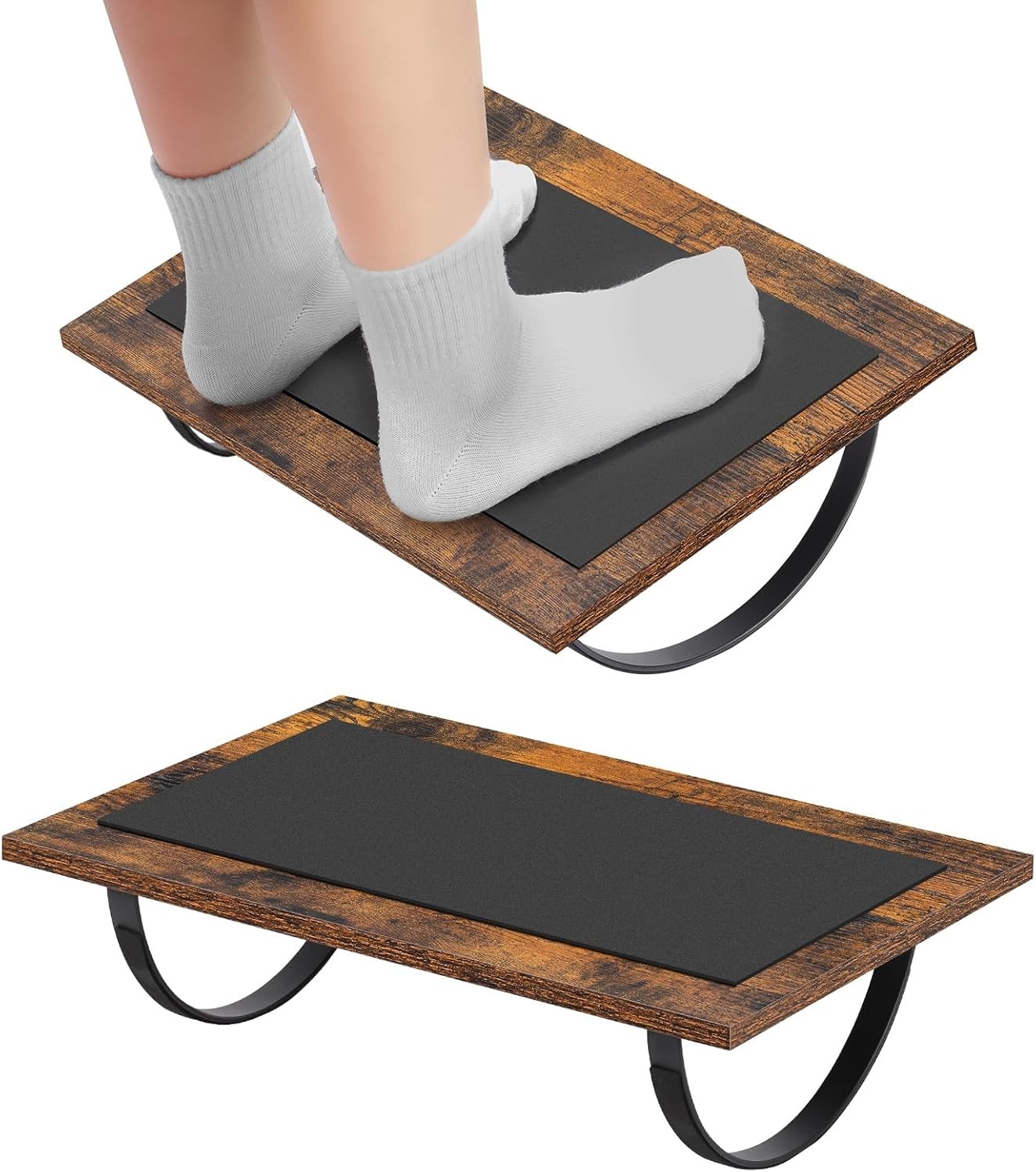 Set of 2 Under Desk Swing Footrest Rocking oot Stool for Office Home Under Table