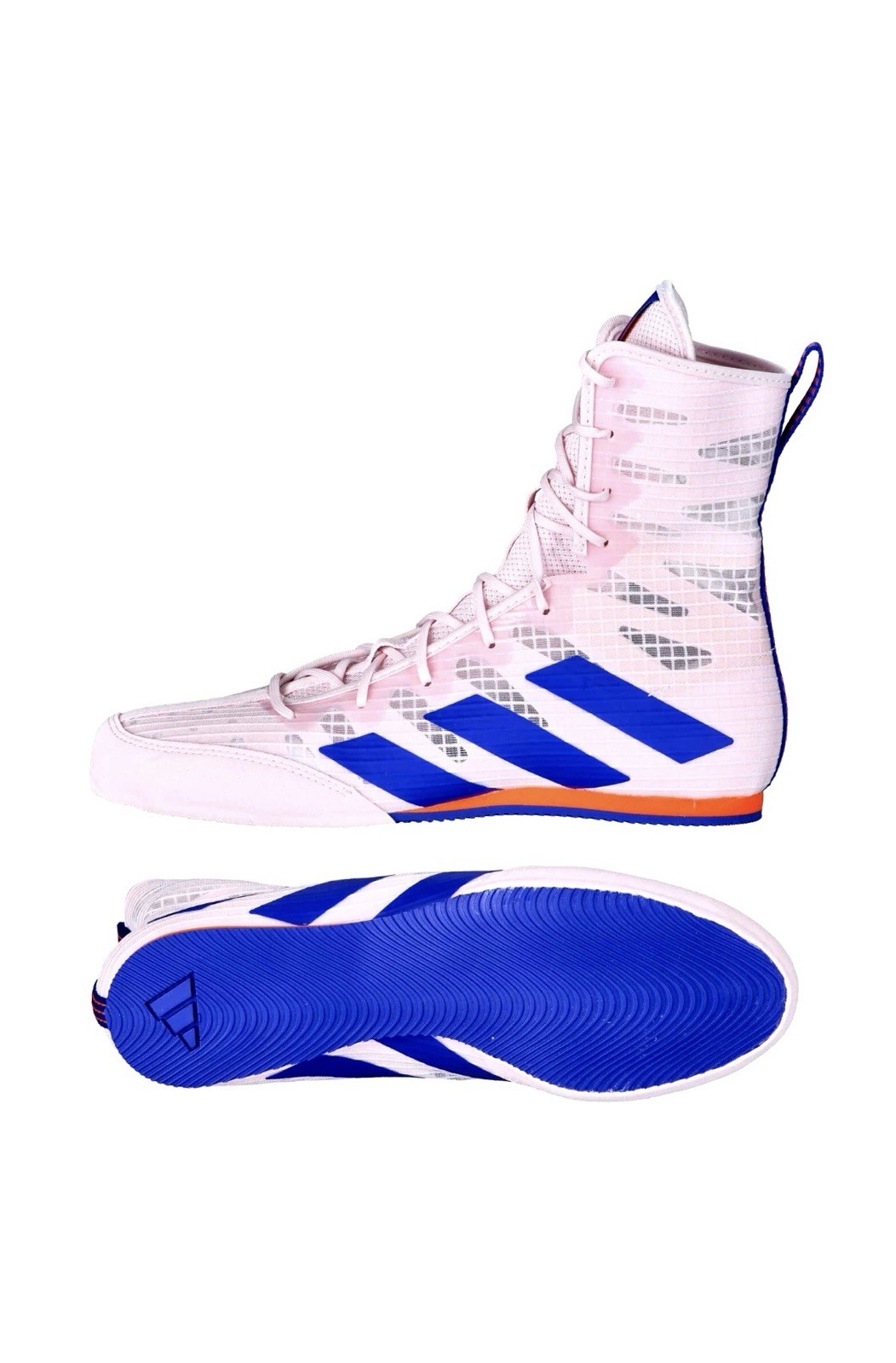 Adidas Box Hog 4 Boxing Shoes Pink Blue Men’s Size 9.5IH2733 New