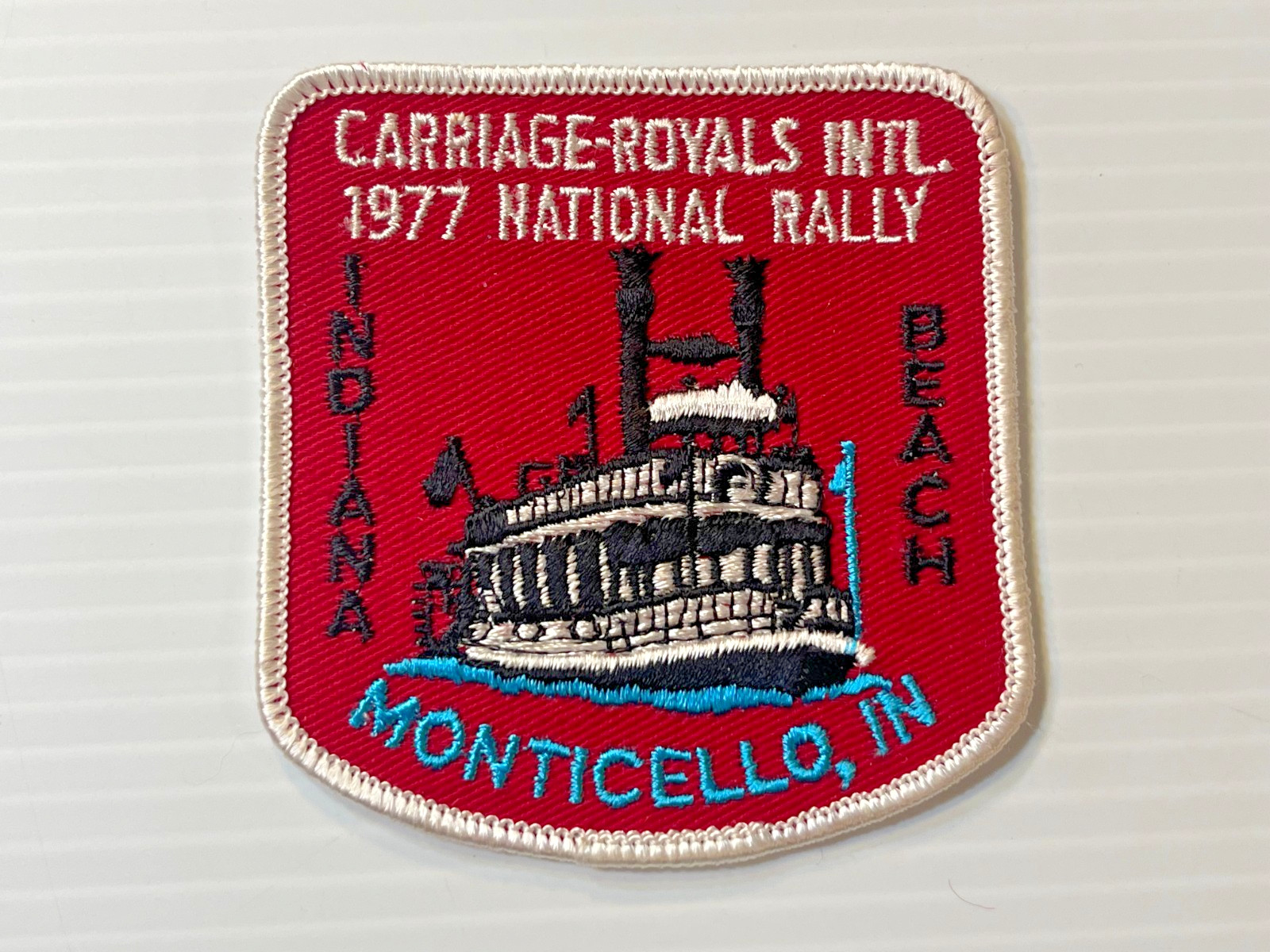 Vintage 1977 Carriage Travel Club "Indiana Beach" - (3 Inch Patch)