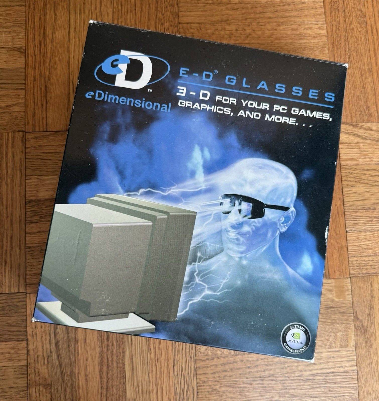 Vintage eDimensional E-D Glasses | Vintage 3D Stereoscopic PC Gaming System