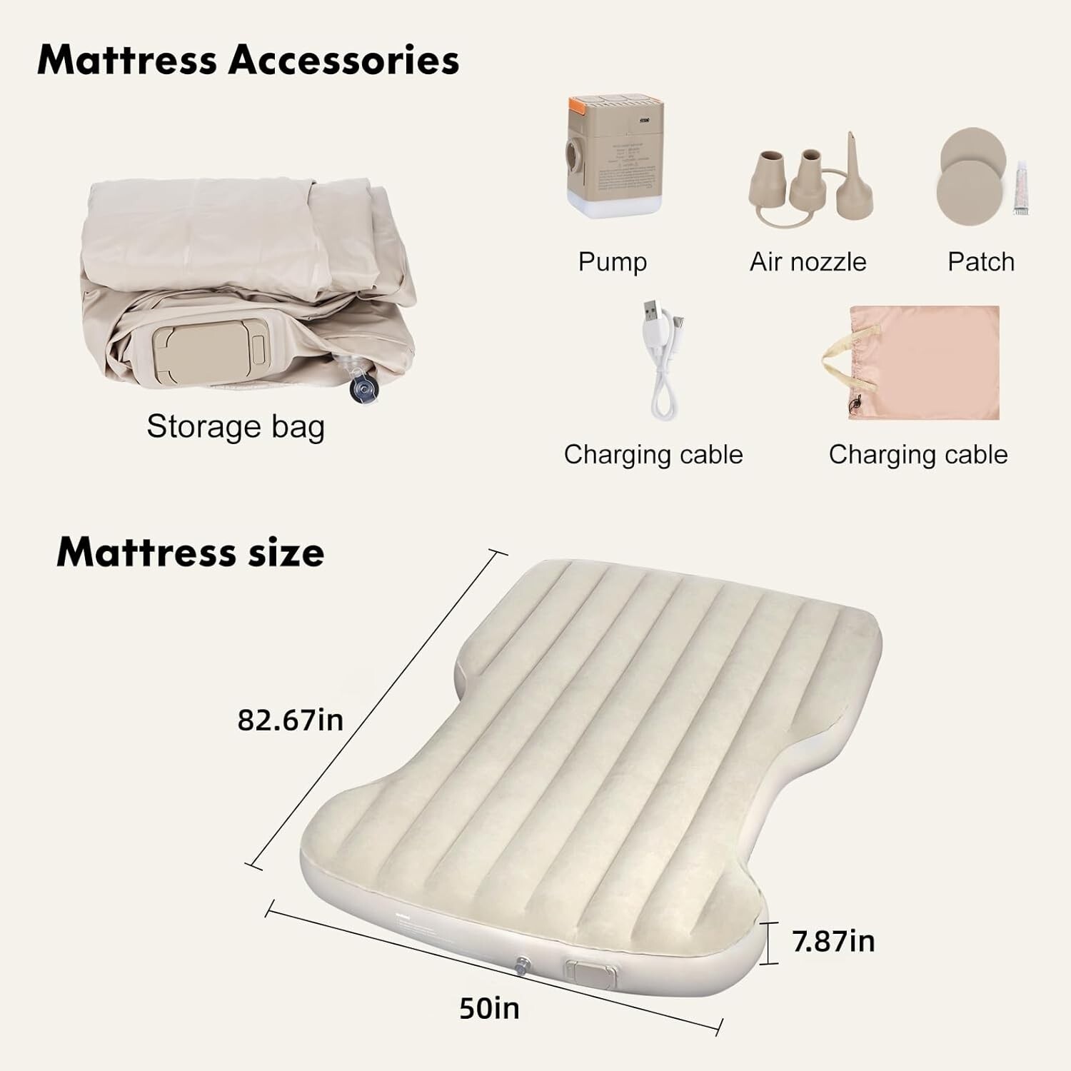VINBYEE Customized Car Matress for Tesla Model 2024-2021