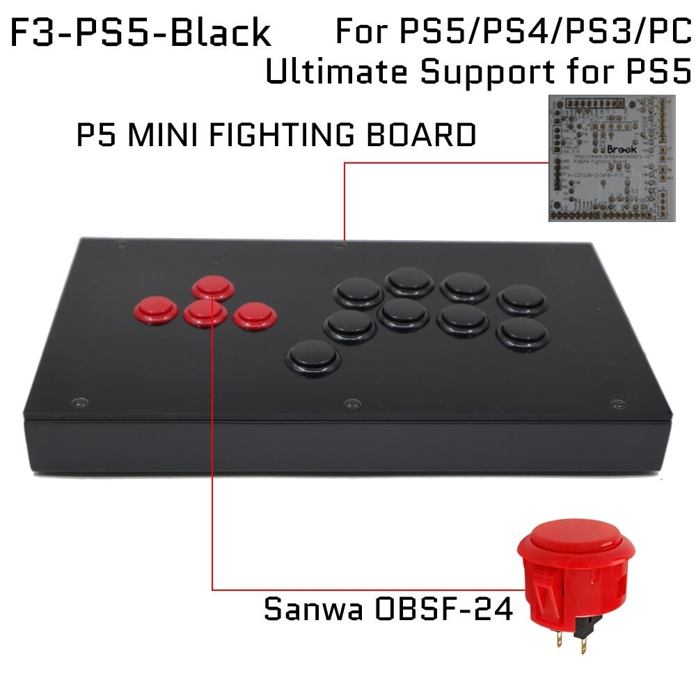 Fightbox F3 All Button Leverless Arcade Game Controller For PC/PS/Xbox/Switch