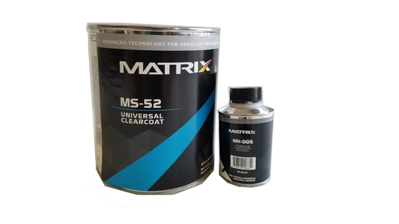 MATRIX MS-52 Universal Urethane Clearcoat (qt), 4:1, W or W/O Hardener (1/2pt)