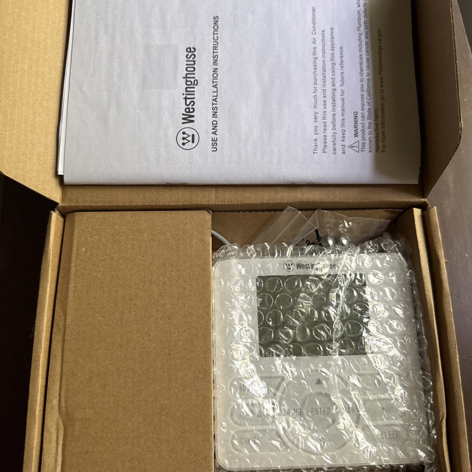 Westinghouse WWRCU Wired Remote Controller AC Fujitsu Compatible New Open Box