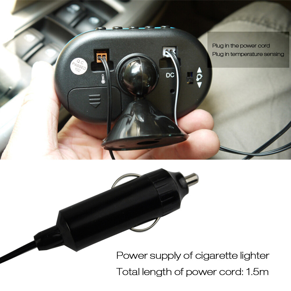 Car Digital Automobile Lighted Auto Dual O4I8