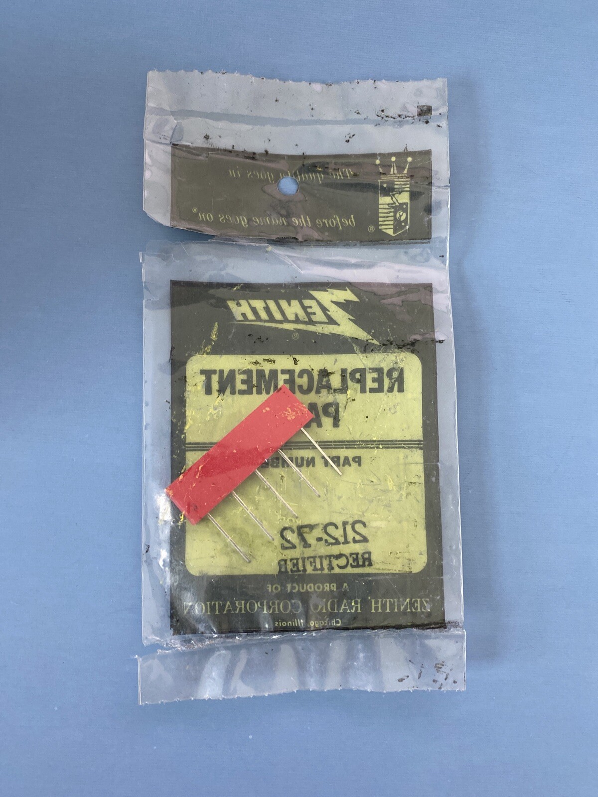 Vintage ZENITH 212-72 Rectifier TV NEW NOS Replacement Part 21272