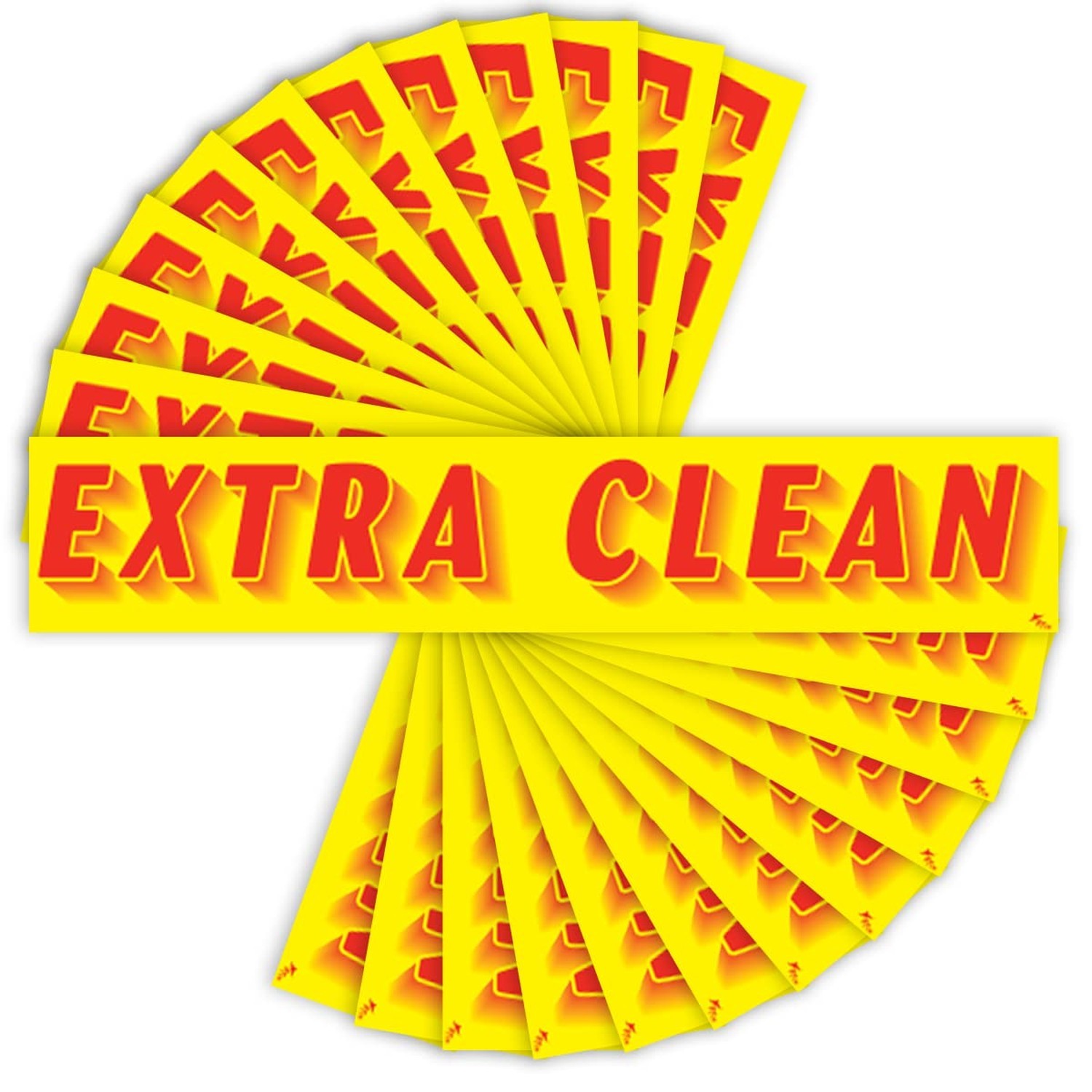 Versa-Tags Extra Clean Windshield Stickers 12 Pack Dealership Advertising Sti...