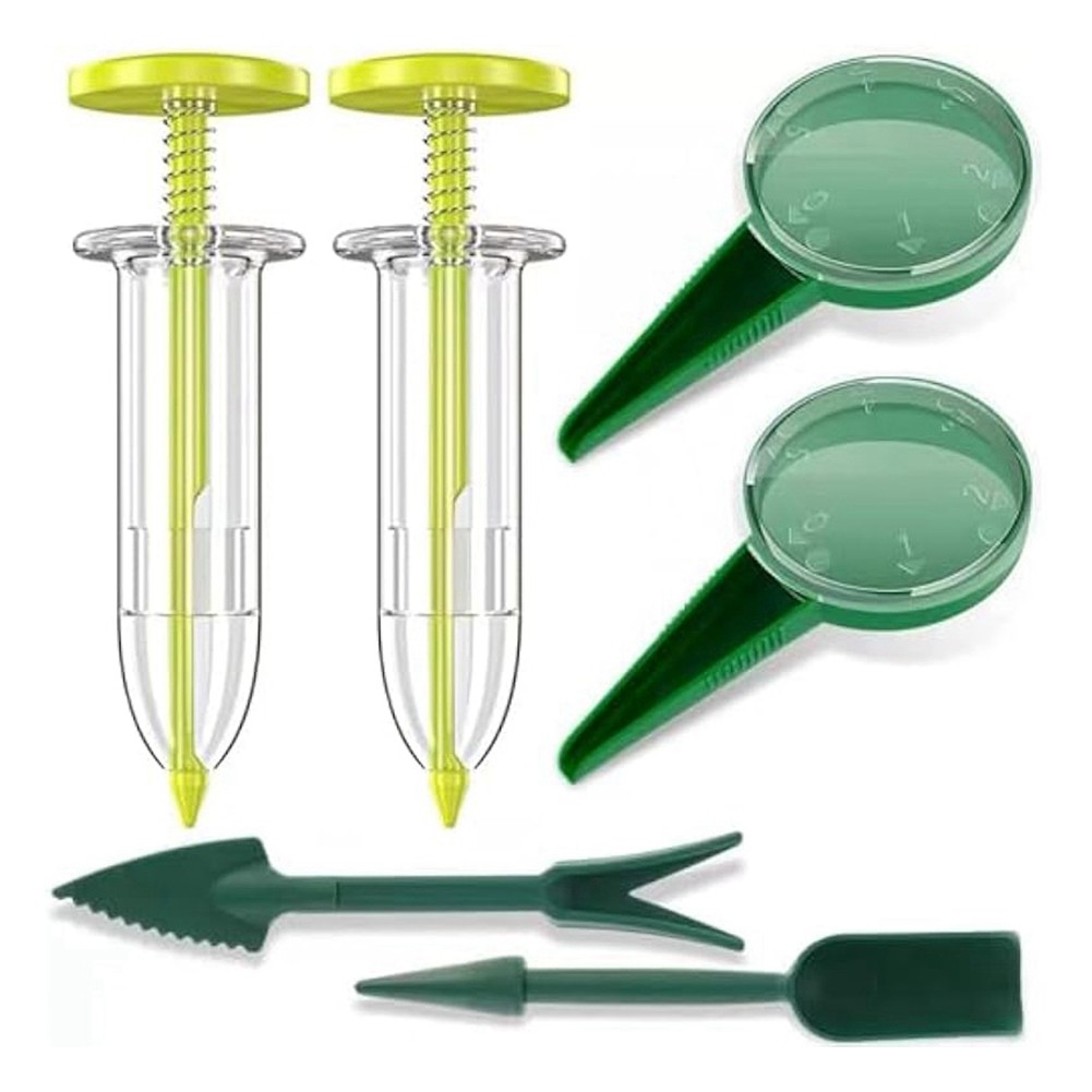 6PC  Seed Spreader Set, Seed Planter Tool,Seed Dispenser Manual Seedlings3370