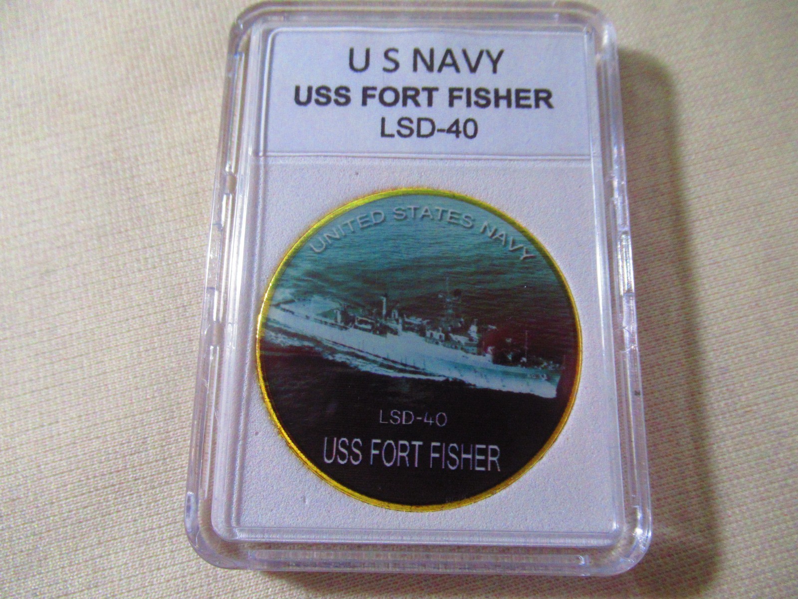 US NAVY - USS Fort Fisher (LSD-40) Challenge Coin