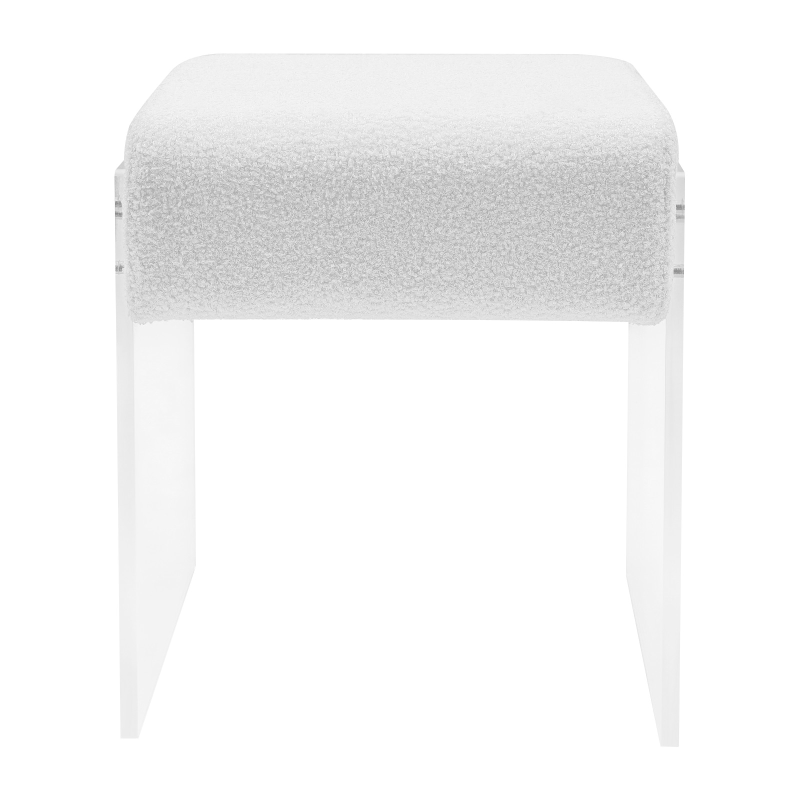 Modern Minimalist Acrylic Stool Chair Makeup Stool Chair with Cushion Modern