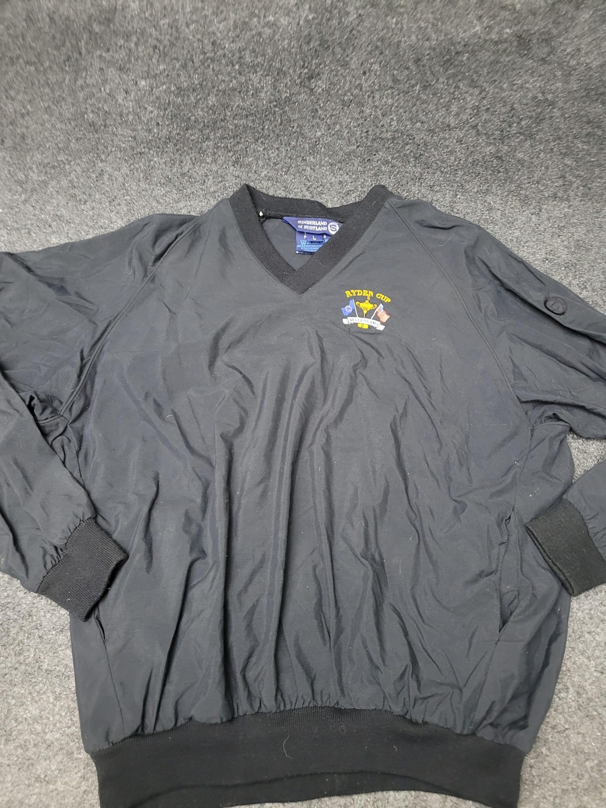 Vintage Ryder Cup Jacket Mens Large Black Golf Valderrama Sunderland Of Scotland