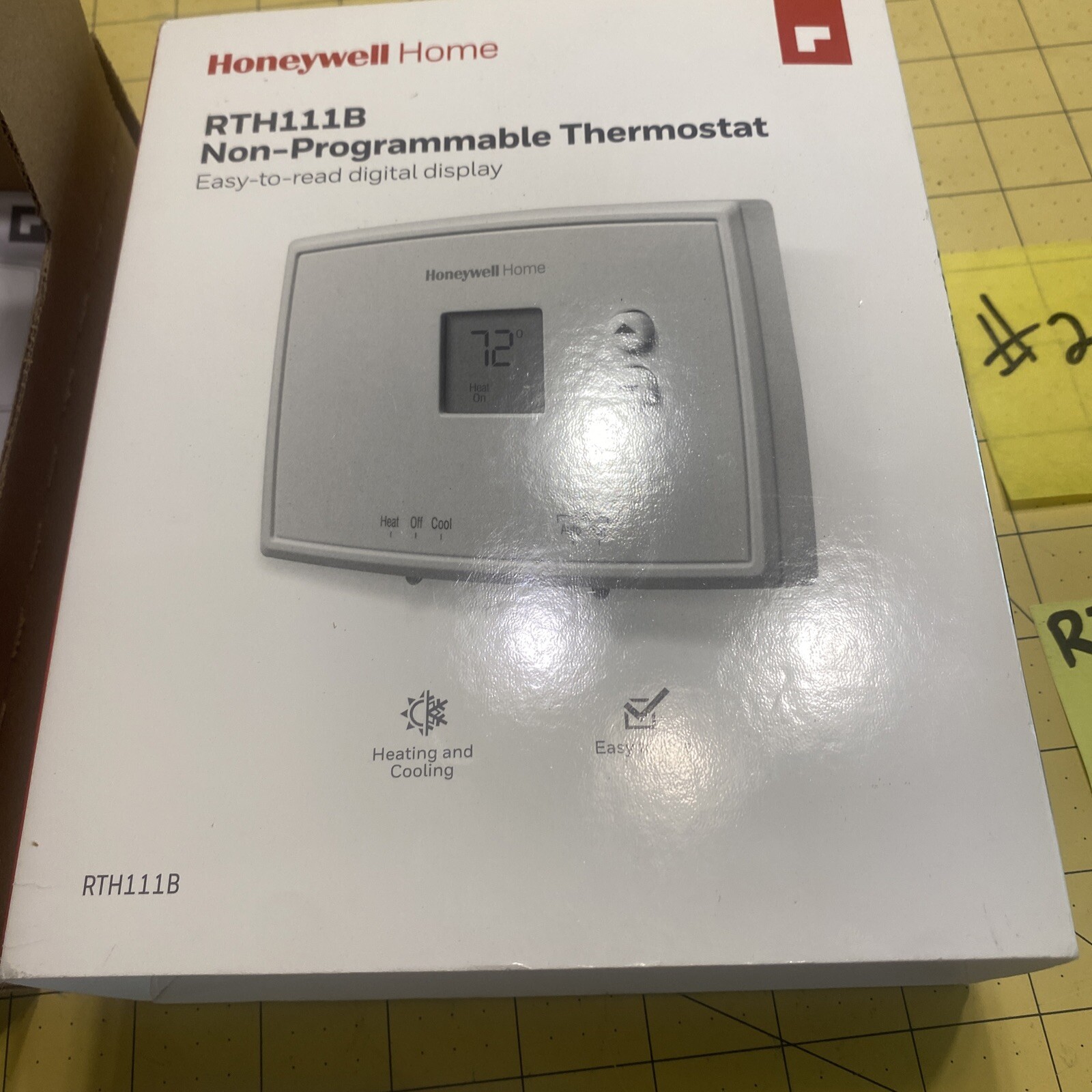 HONEYWELL HOME RTH111B HORIZONTAL NON-PROGRAMMABLE THERMOSTAT