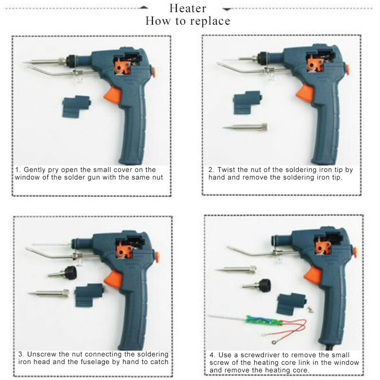 Auto Electric Soldering Iron Gun With FLUX 2% Solder Wire Tin wire 50g 60Watt