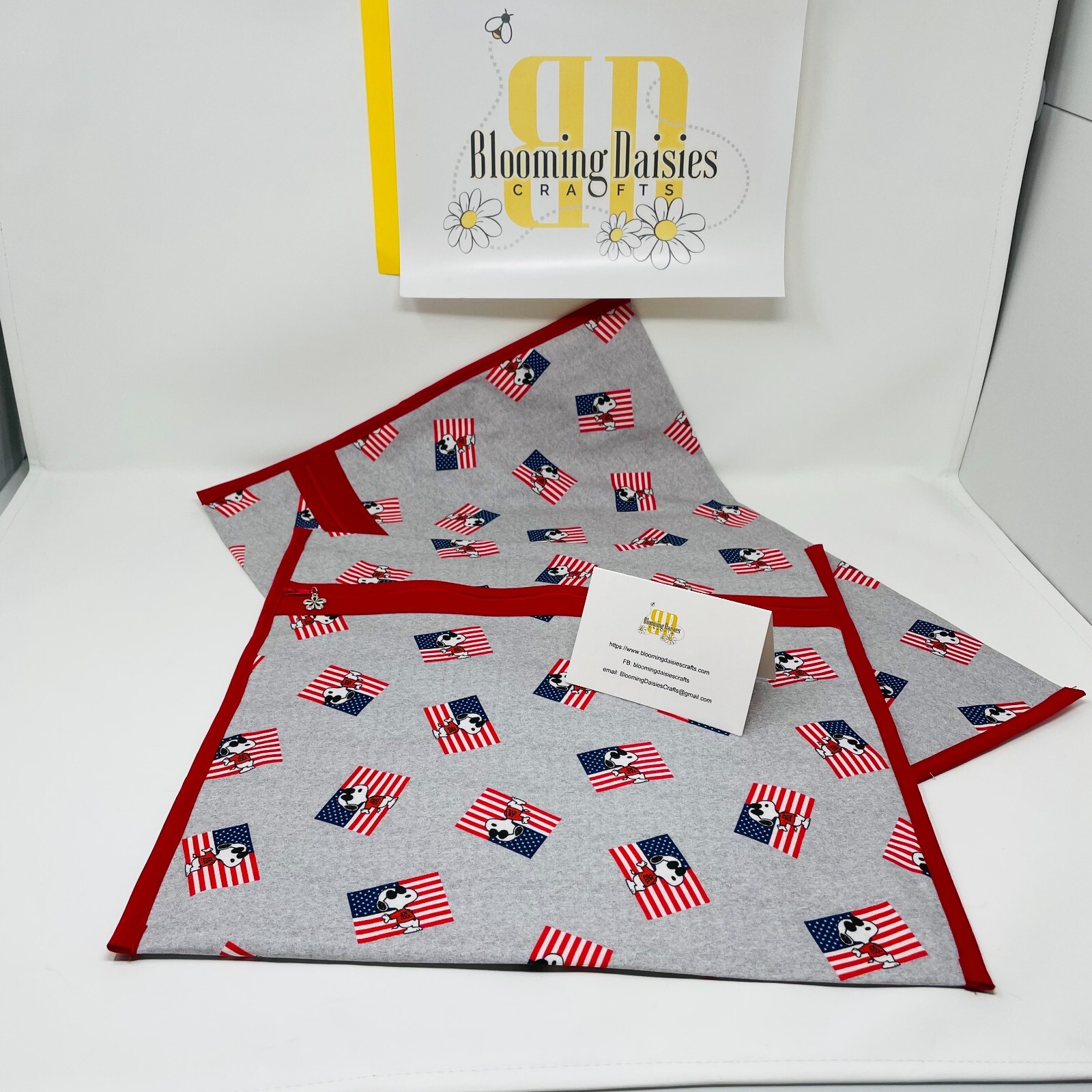 Patriotic Beagle w/USA - Q-Snap Project Bag Stitch 8x8, 11x11 or 11x17