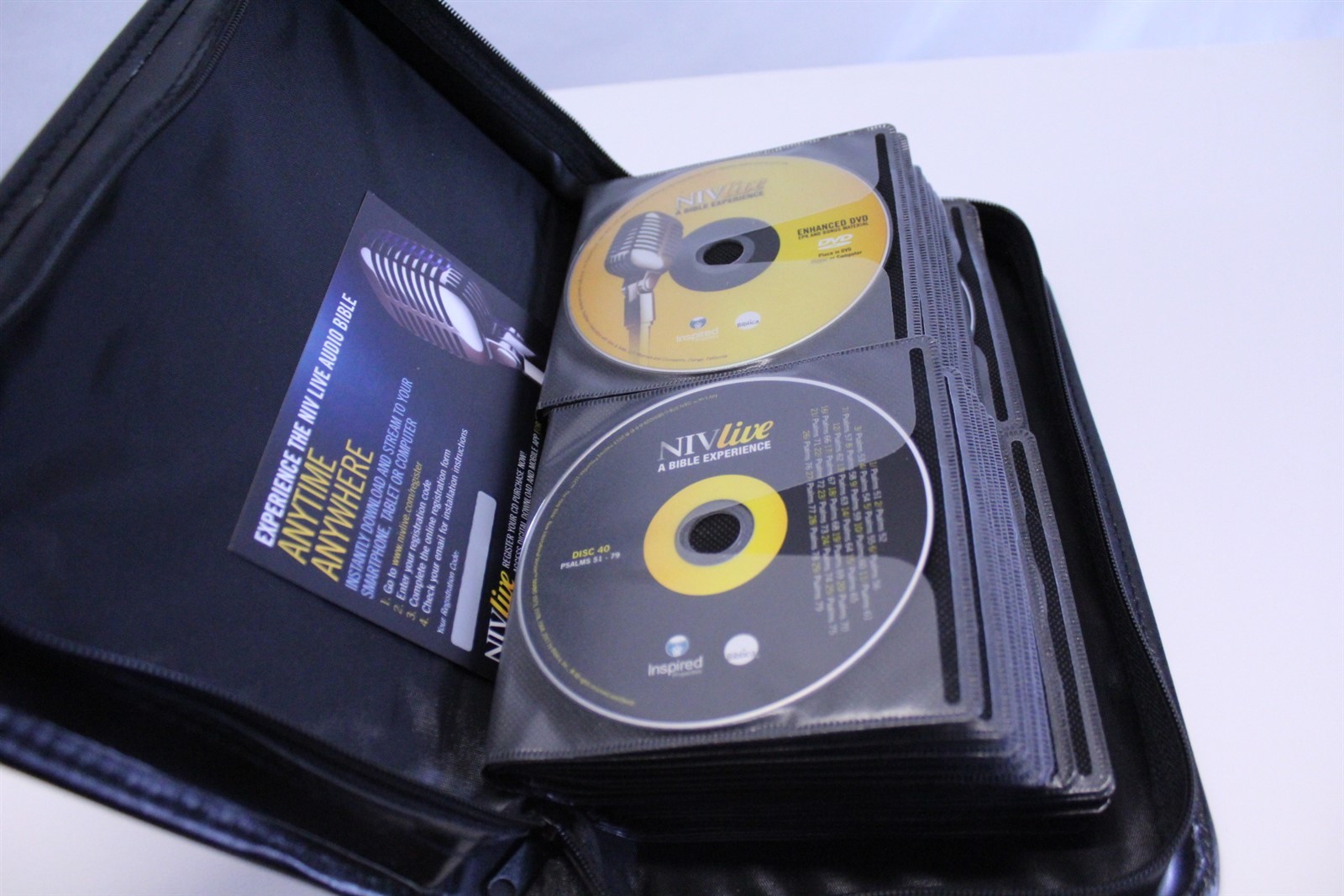 NIVlive A Bible Experience 80 CD Set with Leather Binder