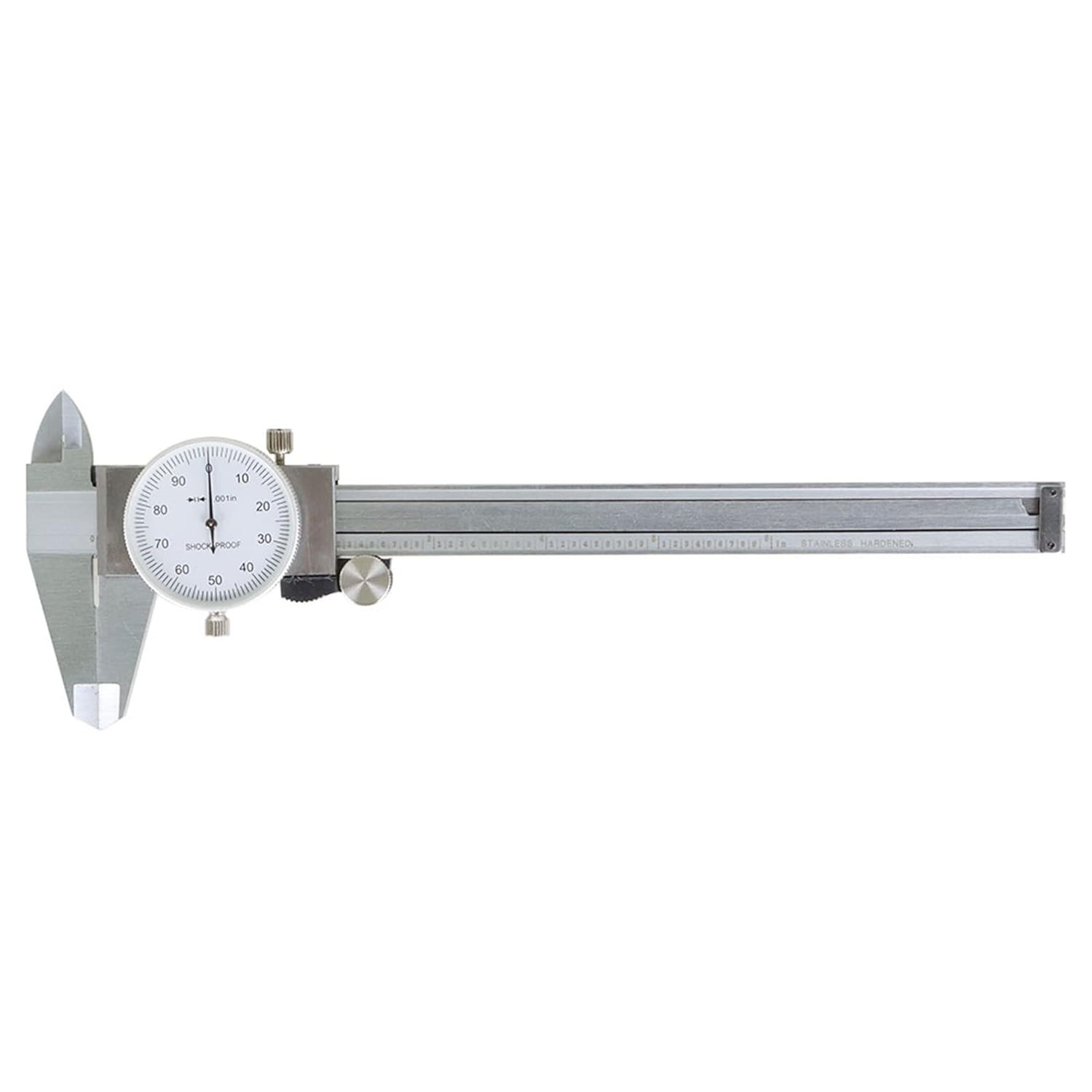 Stainless Steel 6-Inch Dial Caliper - Measuring Range 0-6 Inch for Internal and
