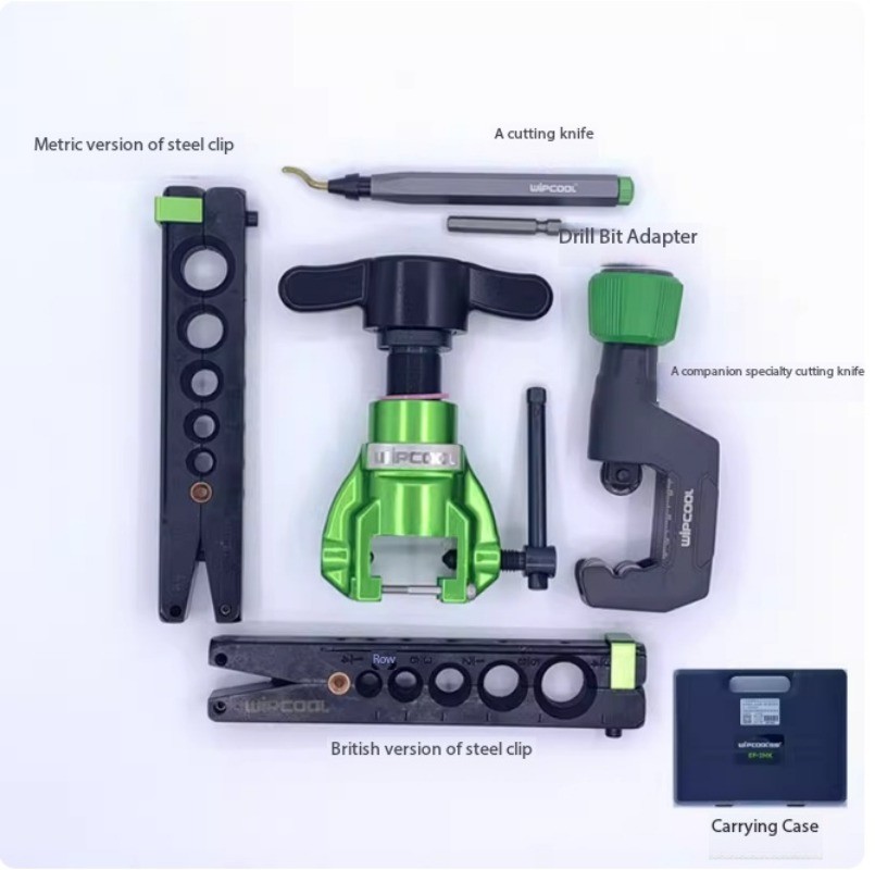 Dual-Use Hand/Electric Flaring Tool for Eccentric Air Conditioning Copper Tubing