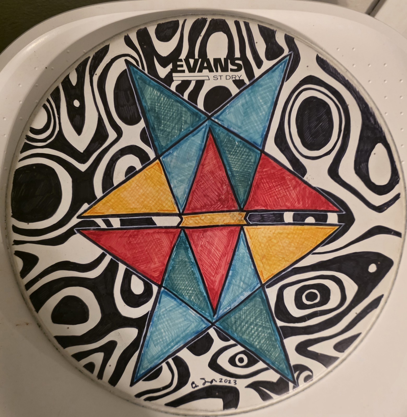 Whitechapel Drum head designed by Ben Savage