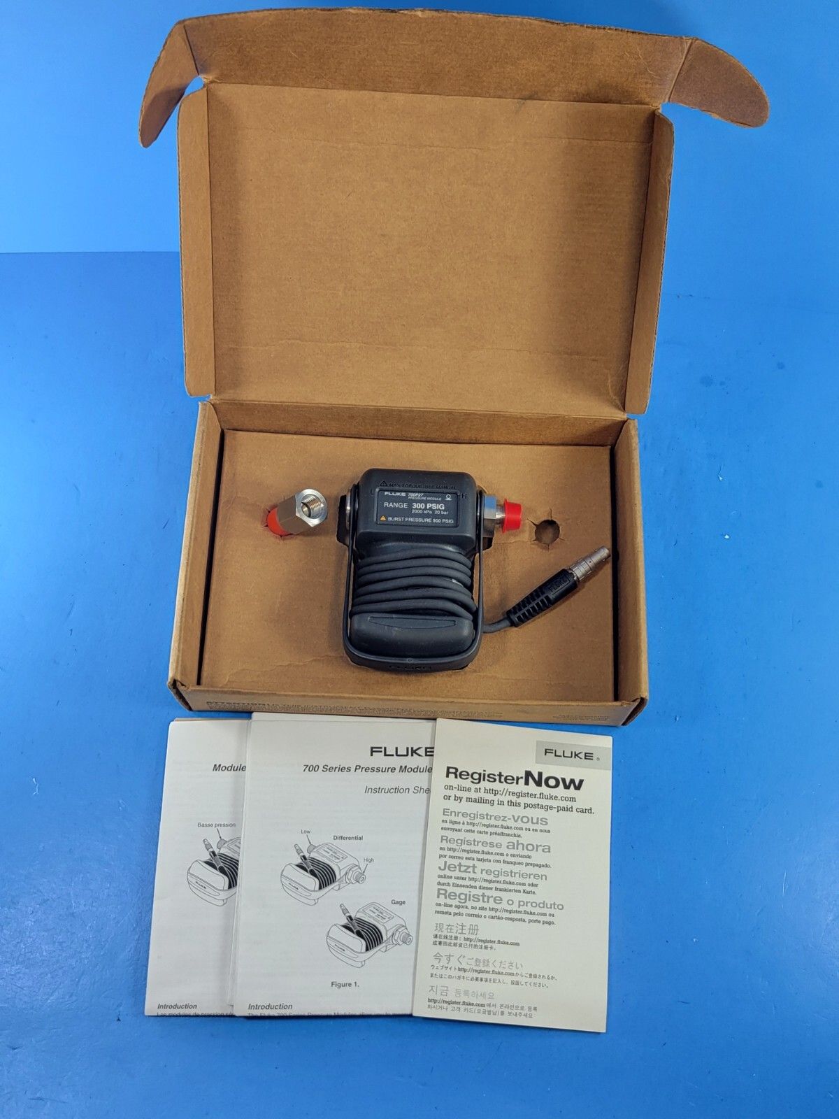 Fluke 700P27 Pressure Transducer Module 300PSI 300 PSI New