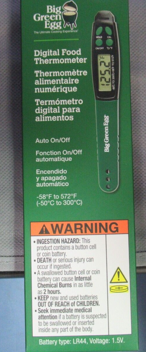 BRAND NEW!! Big Green Egg Digital Food Thermometer PRODUCT#120793 FREE SHIPPING!