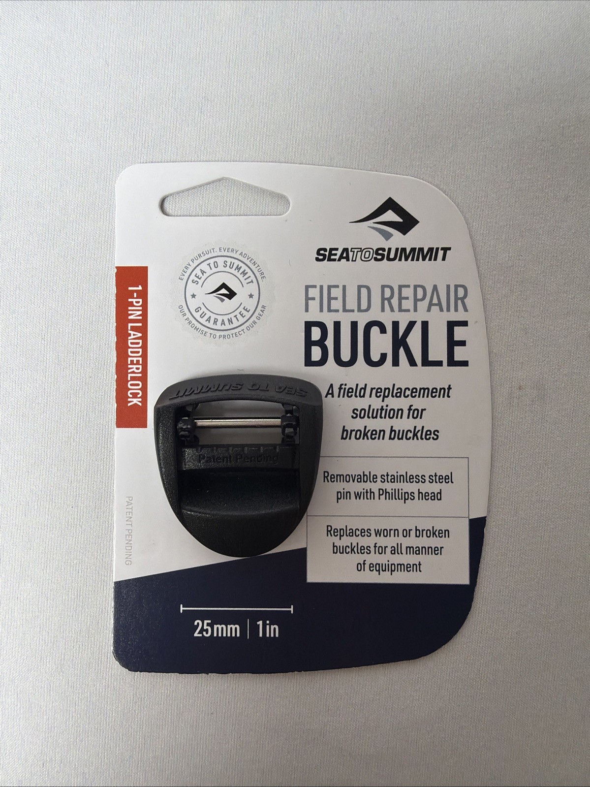 Sea To Summit Field Repair Buckle 1-Pin Ladderlock 25mm 1 inch - New with Tag