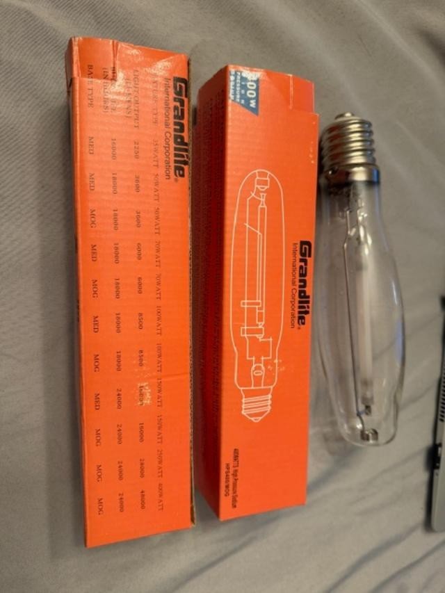 2-pak 400w High Pressure Sodium bulb