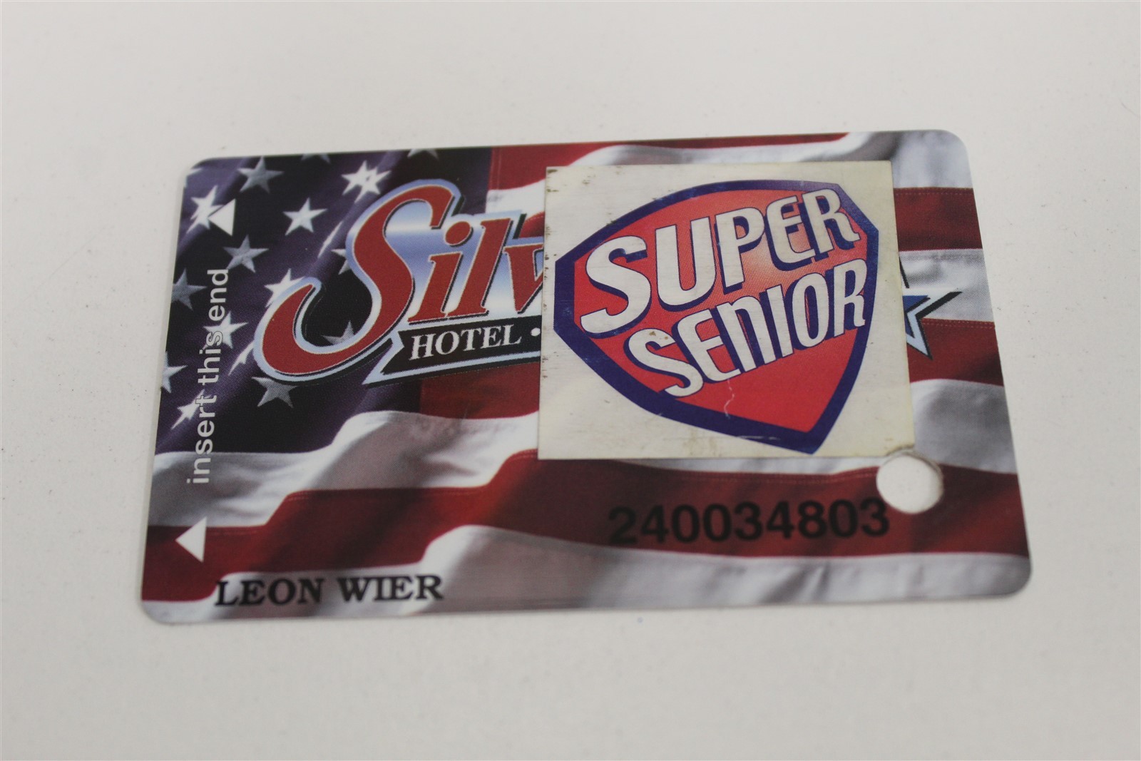 SILVERTON HOTEL CASINO US FLAG LOYALTY / SLOT CARD SUPER SENIOR
