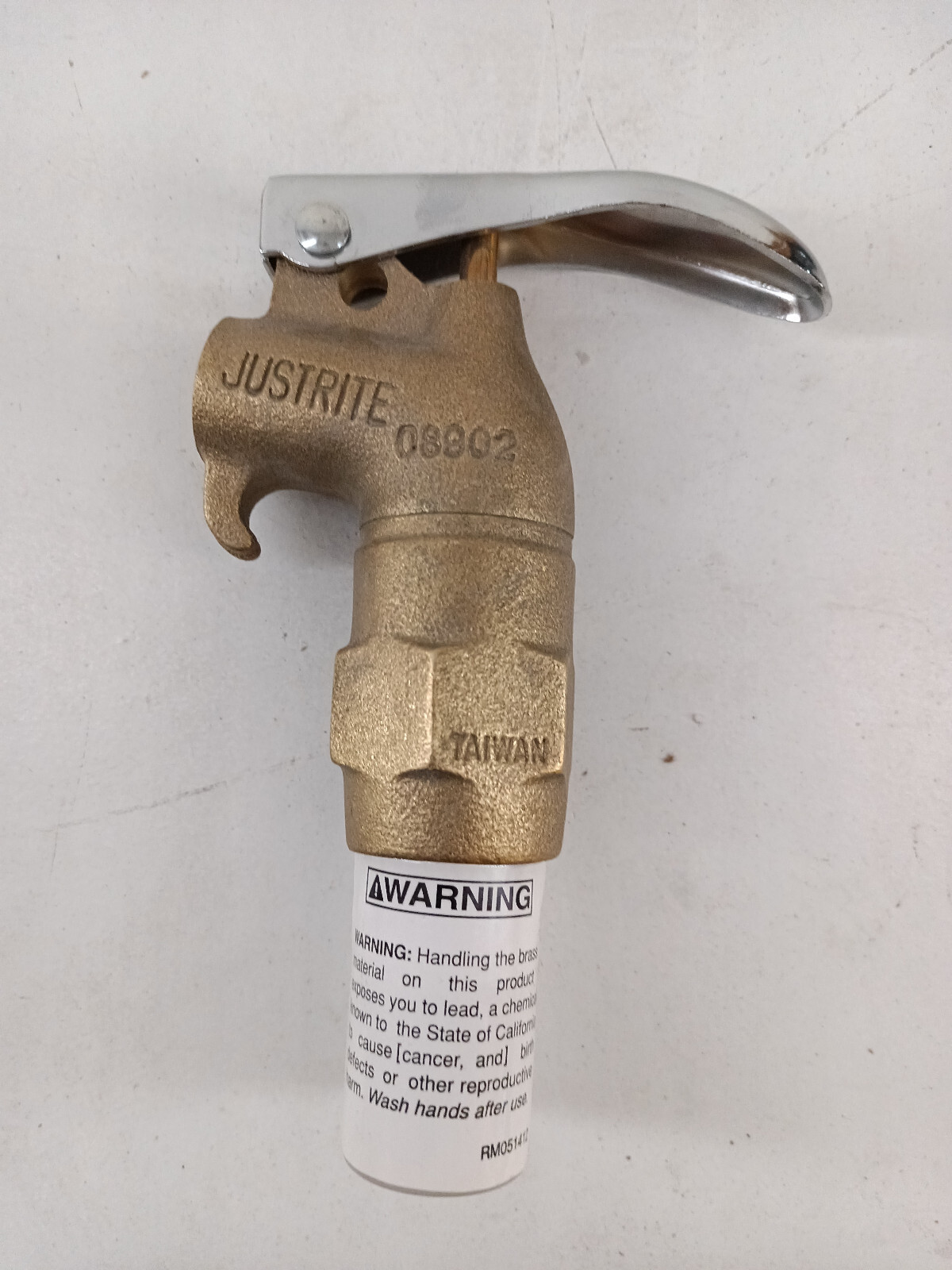 Justrite 08902 brass Drum Faucet 3/4 NPT